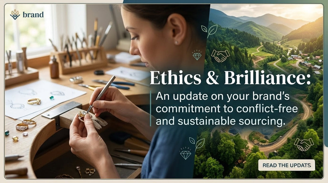 Ethics & Brilliance: An update on your brand’s commitment to conflict-free and sustainable sourcing.
