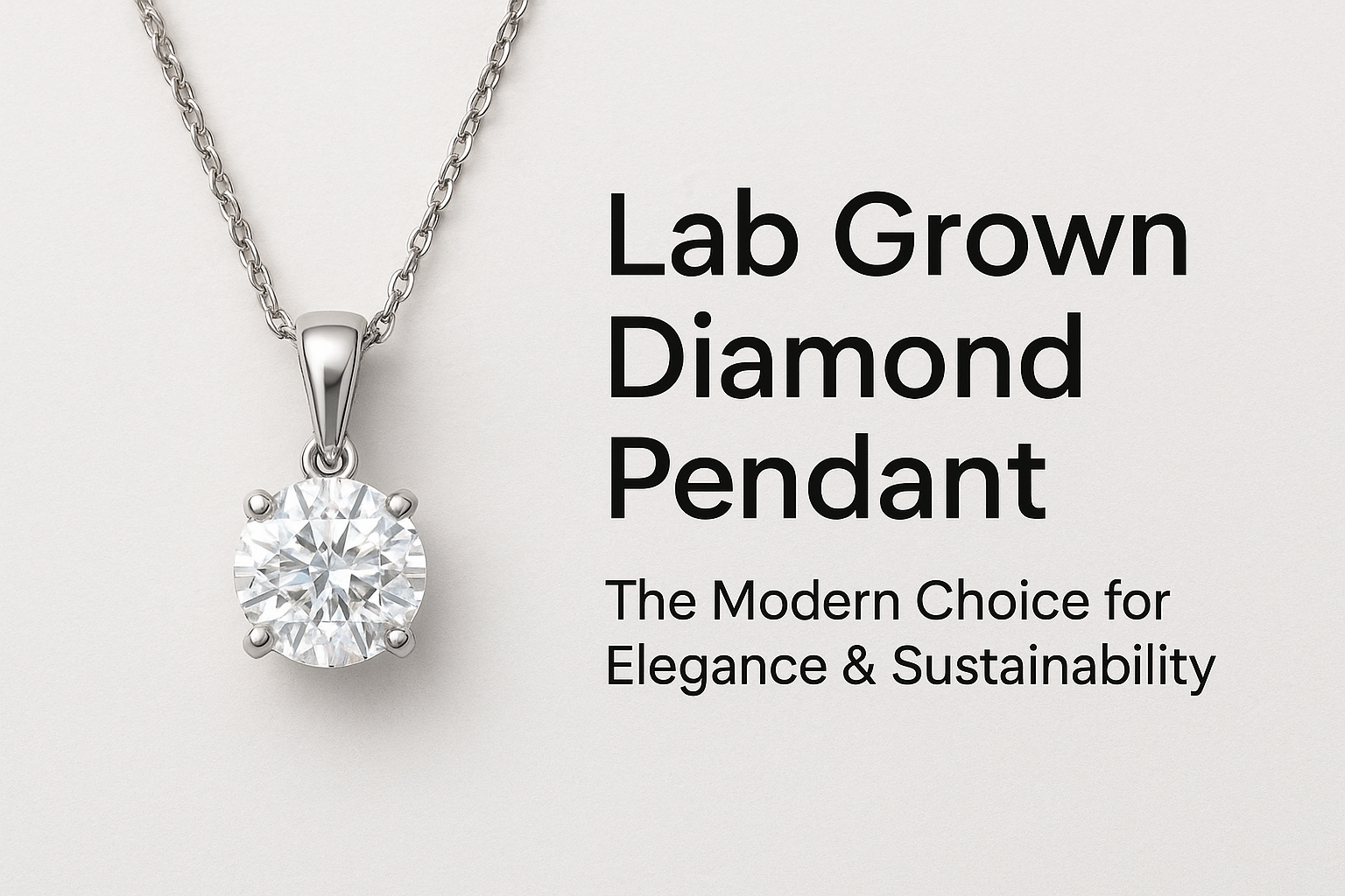 💎 Lab Grown Diamond Pendant – The Modern Choice for Elegance & Sustainability