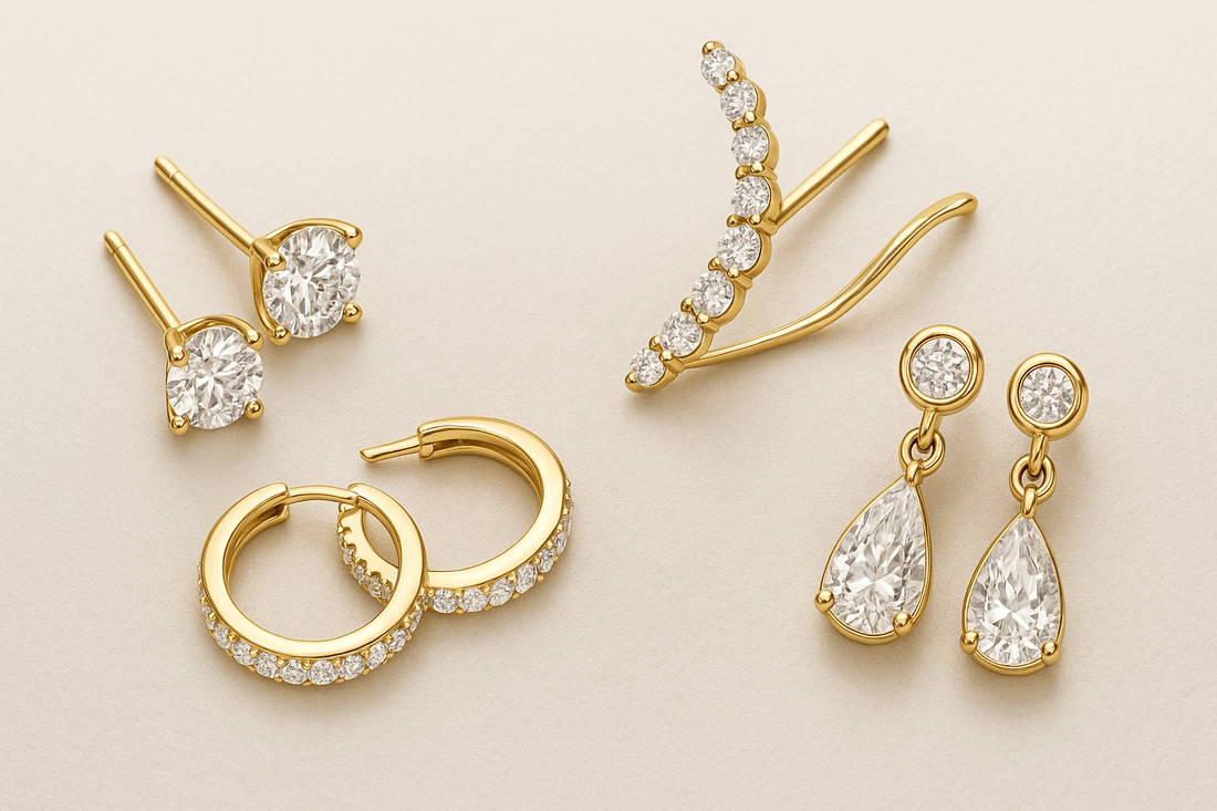 Customized Gold Diamond Earrings: Designing Jewelry That Matches Your Personality - Shoora Designs