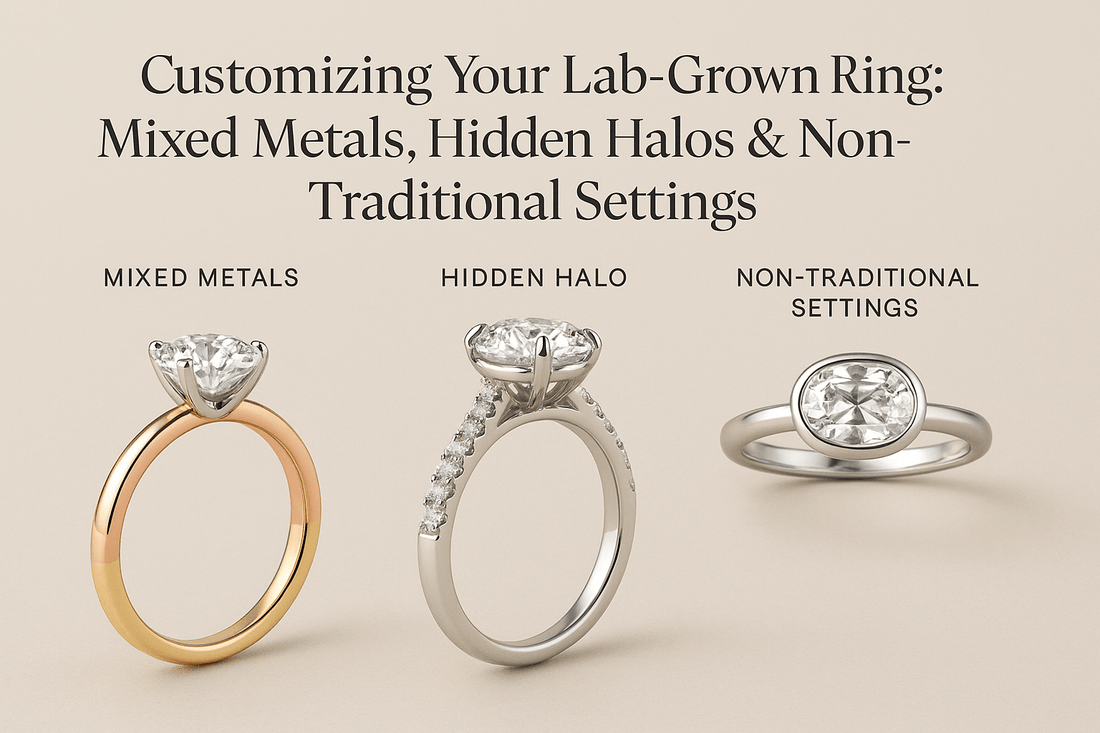 Customizing Your Lab-Grown Ring: Mixed Metals, Hidden Halos & Non-Traditional Settings - Shoora Designs