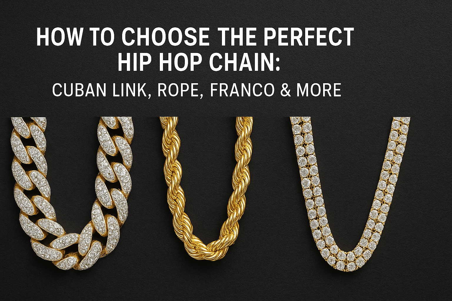 How to Choose the Perfect Hip Hop Chain: Cuban Link, Rope, Franco & More - Shoora Designs