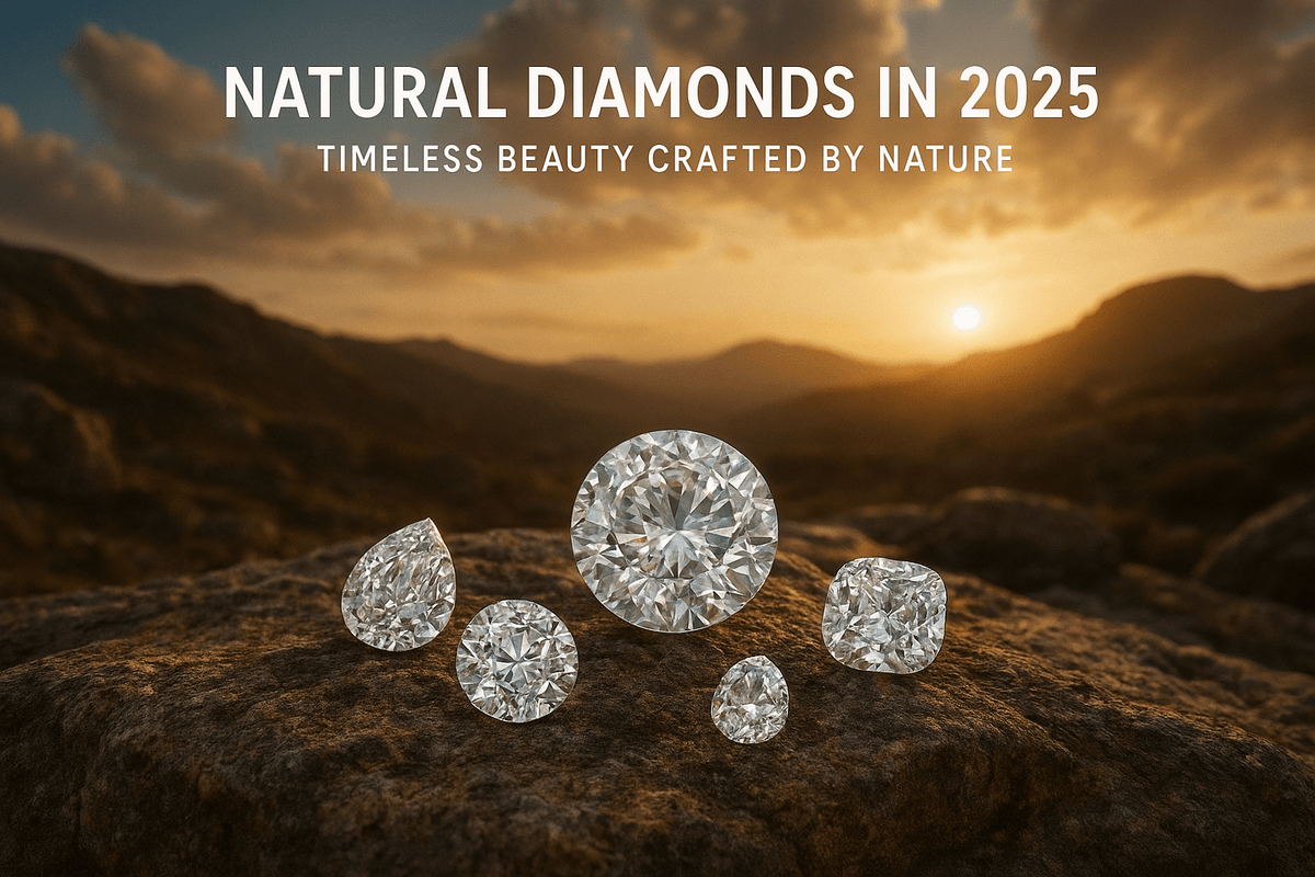 Natural Diamonds in 2025: Timeless Beauty Crafted by Nature - Shoora Designs