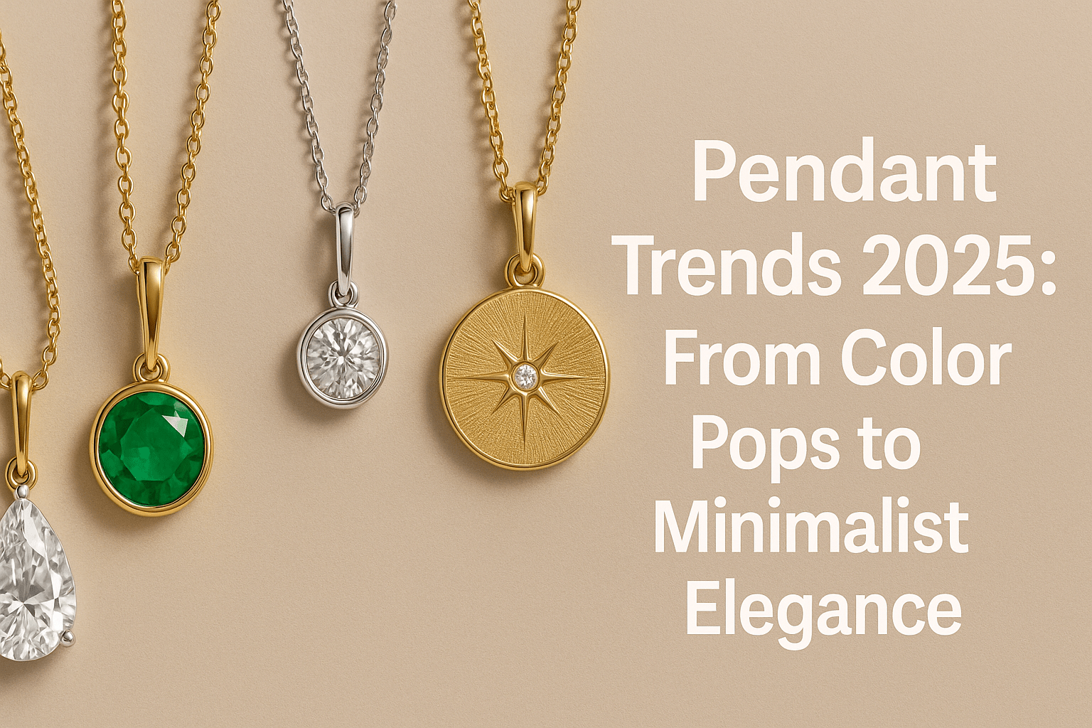 Pendant Trends 2025: From Color Pops to Minimalist Elegance - Shoora Designs