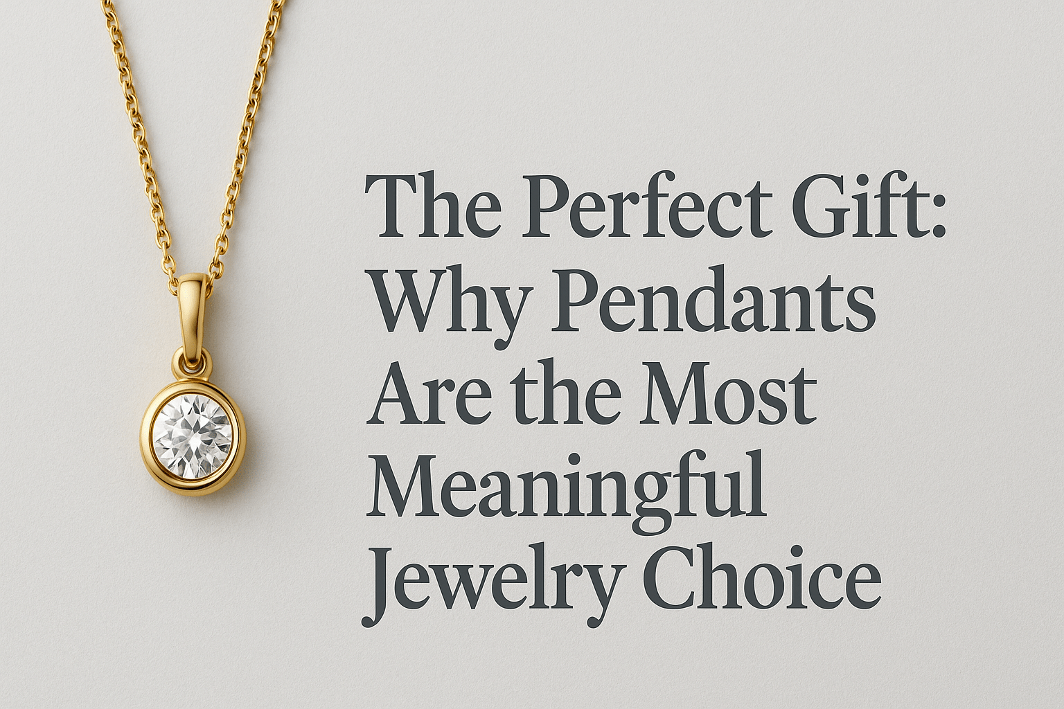The Perfect Gift: Why Pendants Are the Most Meaningful Jewelry Choice - Shoora Designs