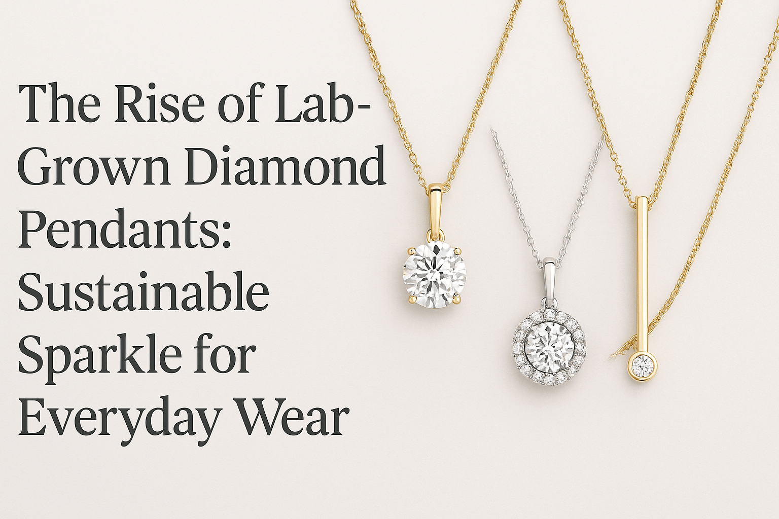💎 The Rise of Lab-Grown Diamond Pendants: Sustainable Sparkle for Everyday Wear - Shoora Designs