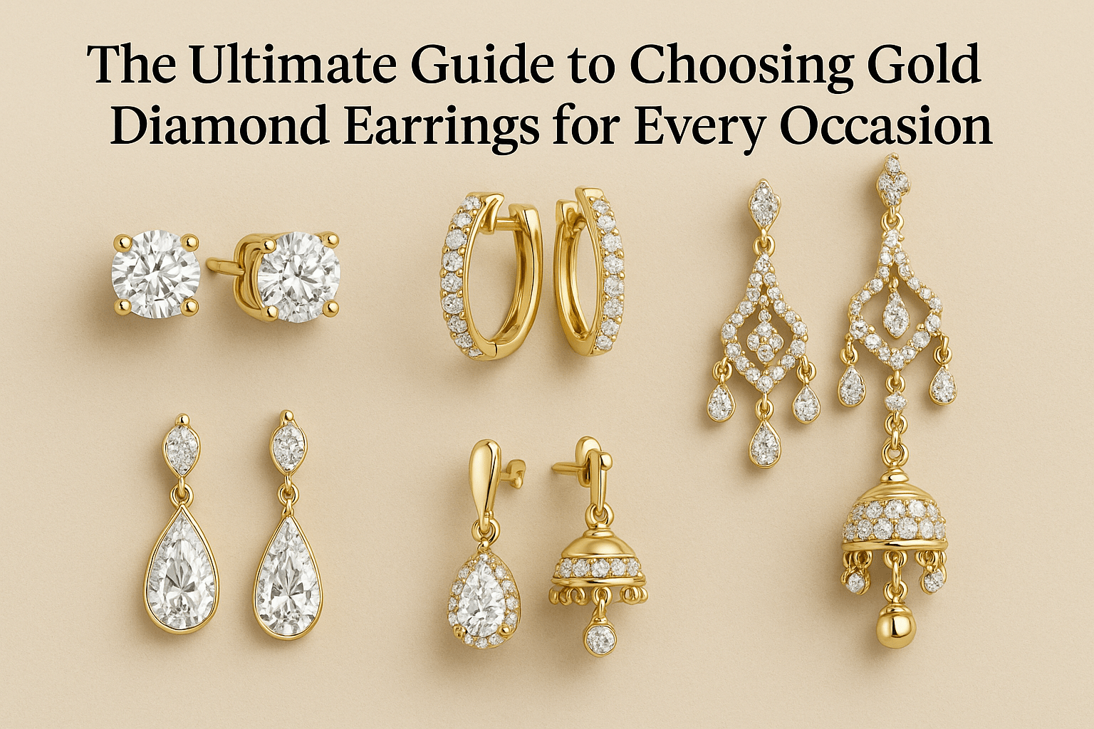 The Ultimate Guide to Choosing Gold Diamond Earrings for Every Occasion - Shoora Designs