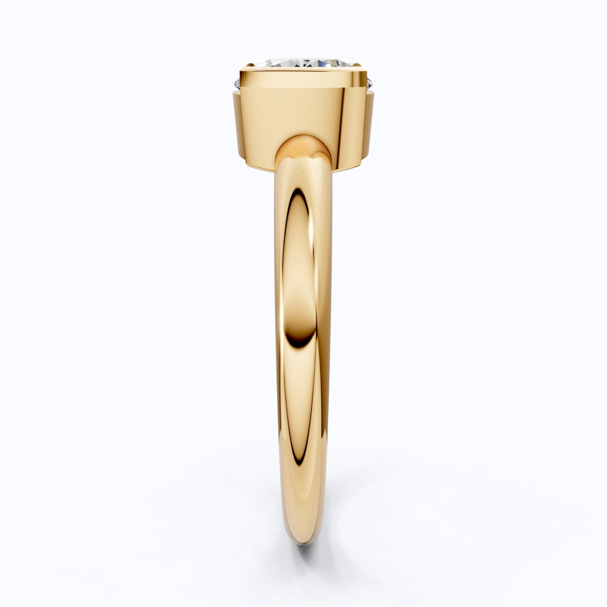 1.00 CT Round Cut Solitaire Engagement Ring in Lab Grown Diamond - 14K Solid Gold, Anniversary Gift For Women, Daily Wear Ring - Shoora Designs