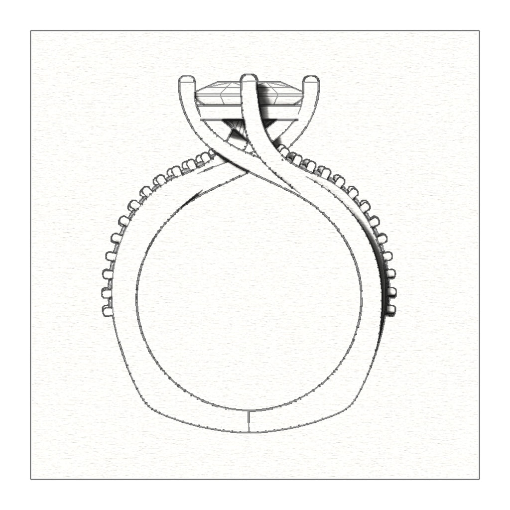 CAD Mock-Up: 3D custom Jewelry Design service Model of your own jewelry in Rings
