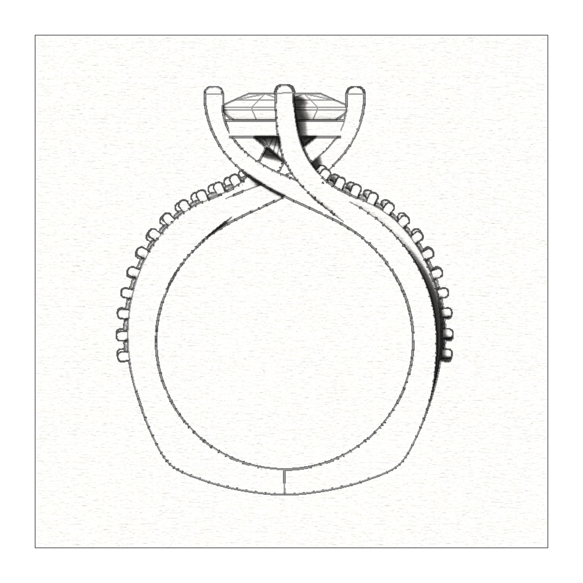 CAD Mock-Up: 3D custom Jewelry Design service Model of your own jewelry in Rings