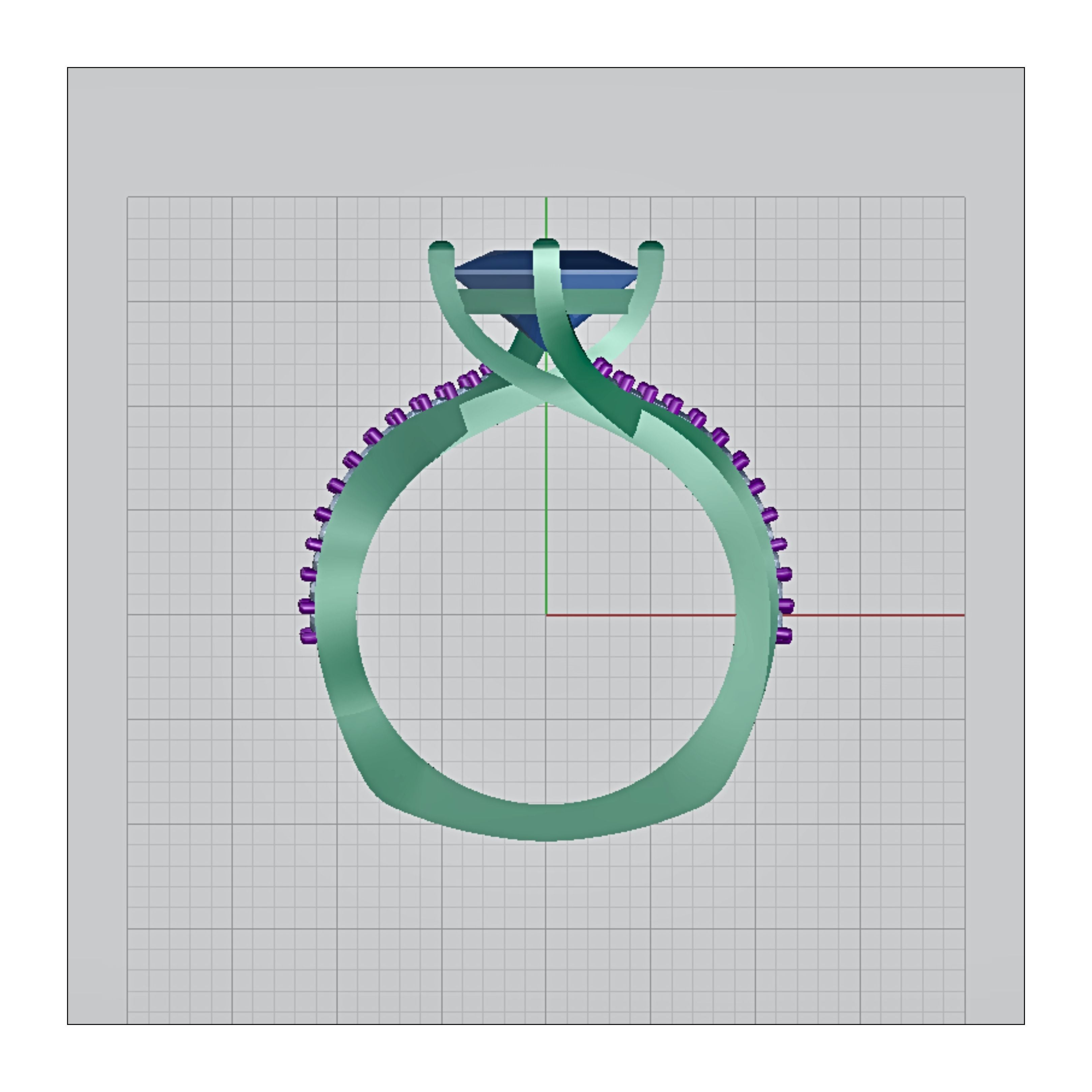 CAD Mock-Up: 3D custom Jewelry Design service Model of your own jewelry in Rings
