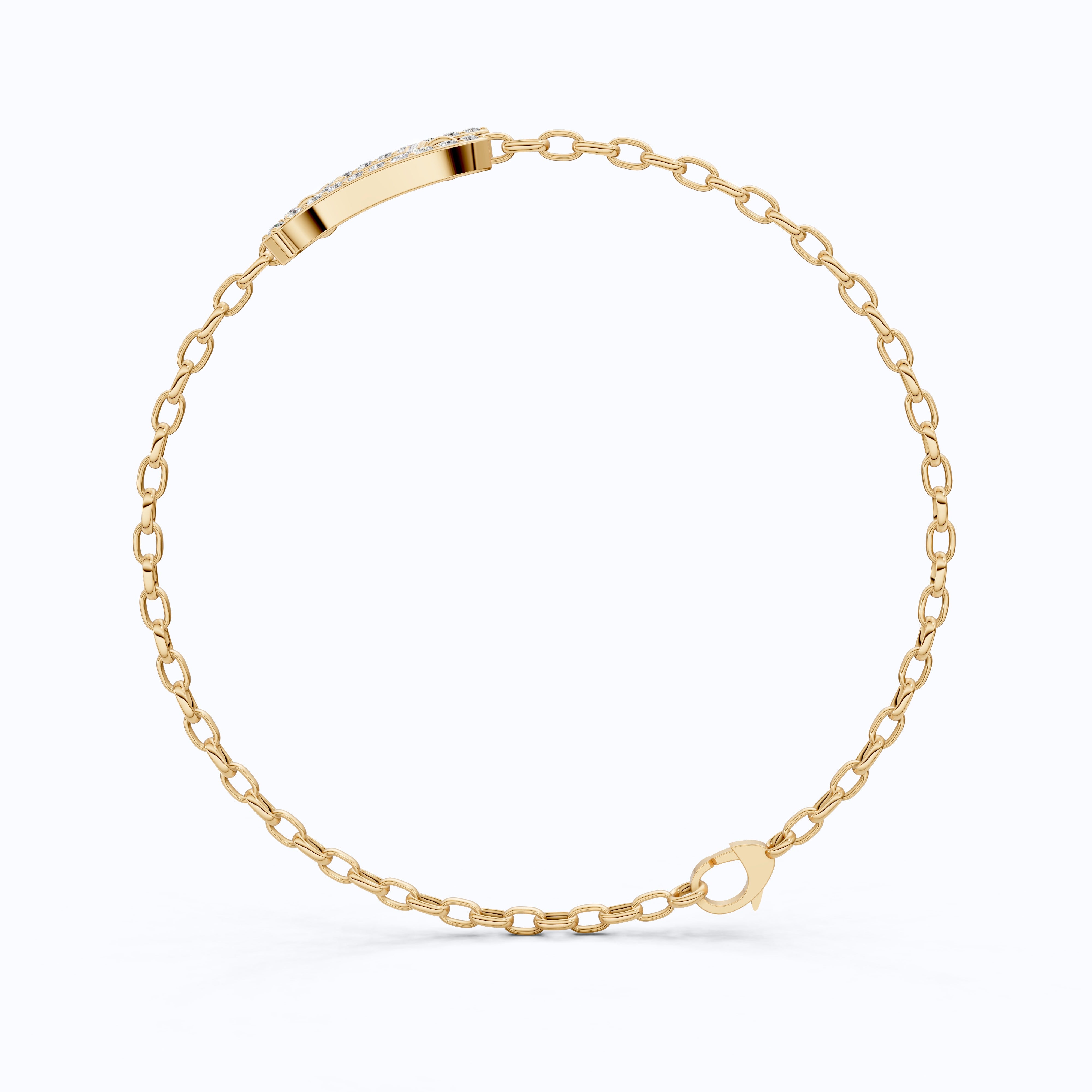 Stacking Gemini Zodiac Sign Bracelet in 14K Solid Gold, 0.34 TCW Round Cut Lab Grown Diamonds, Dainty Charm, Astrology Gift Jewelry
