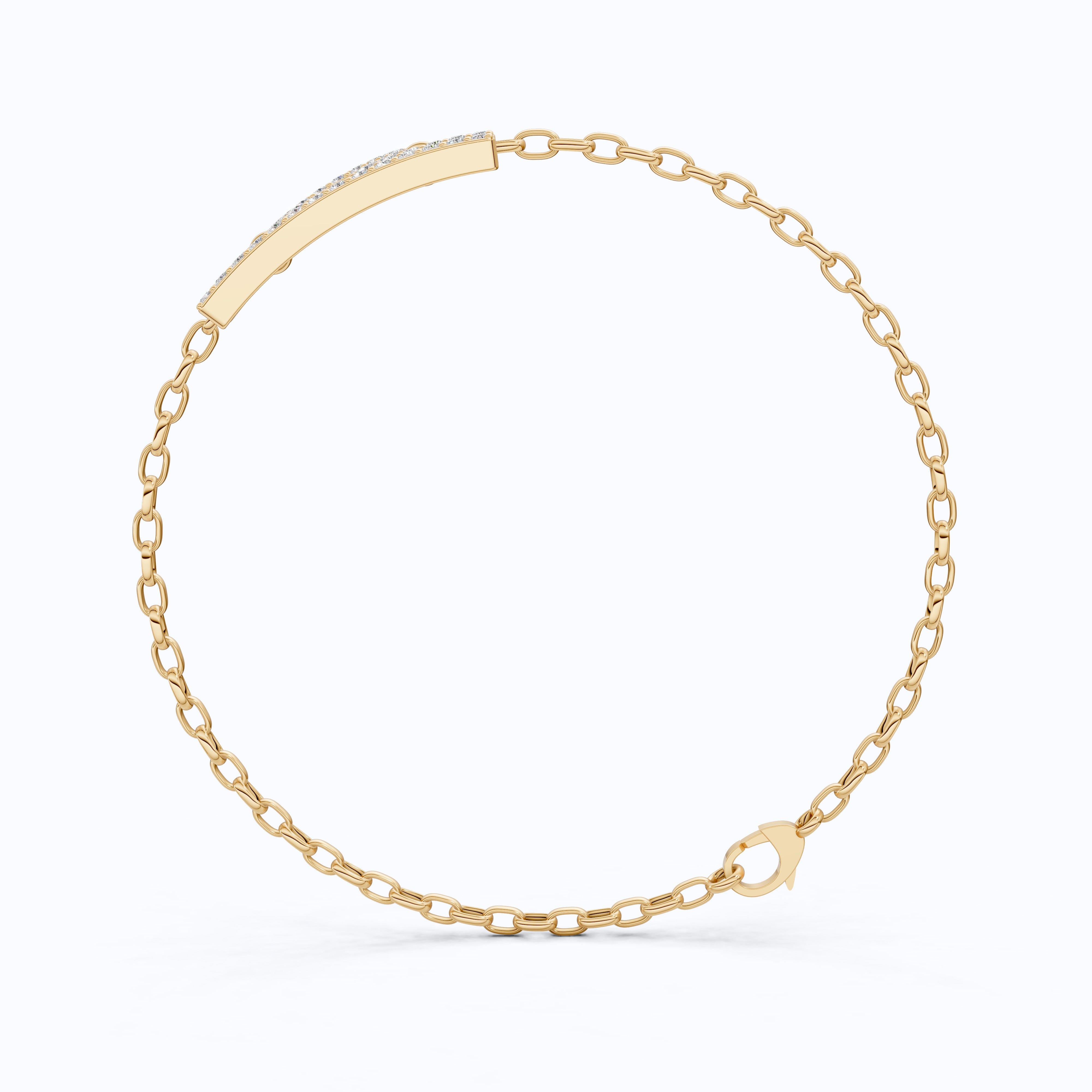 Libra Zodiac Sign Chain Bracelet in 14K Solid Gold, 0.42 TCW Round Cut Lab Created Diamonds, Dainty Chain, Gift for Her, Fashion Jewelry