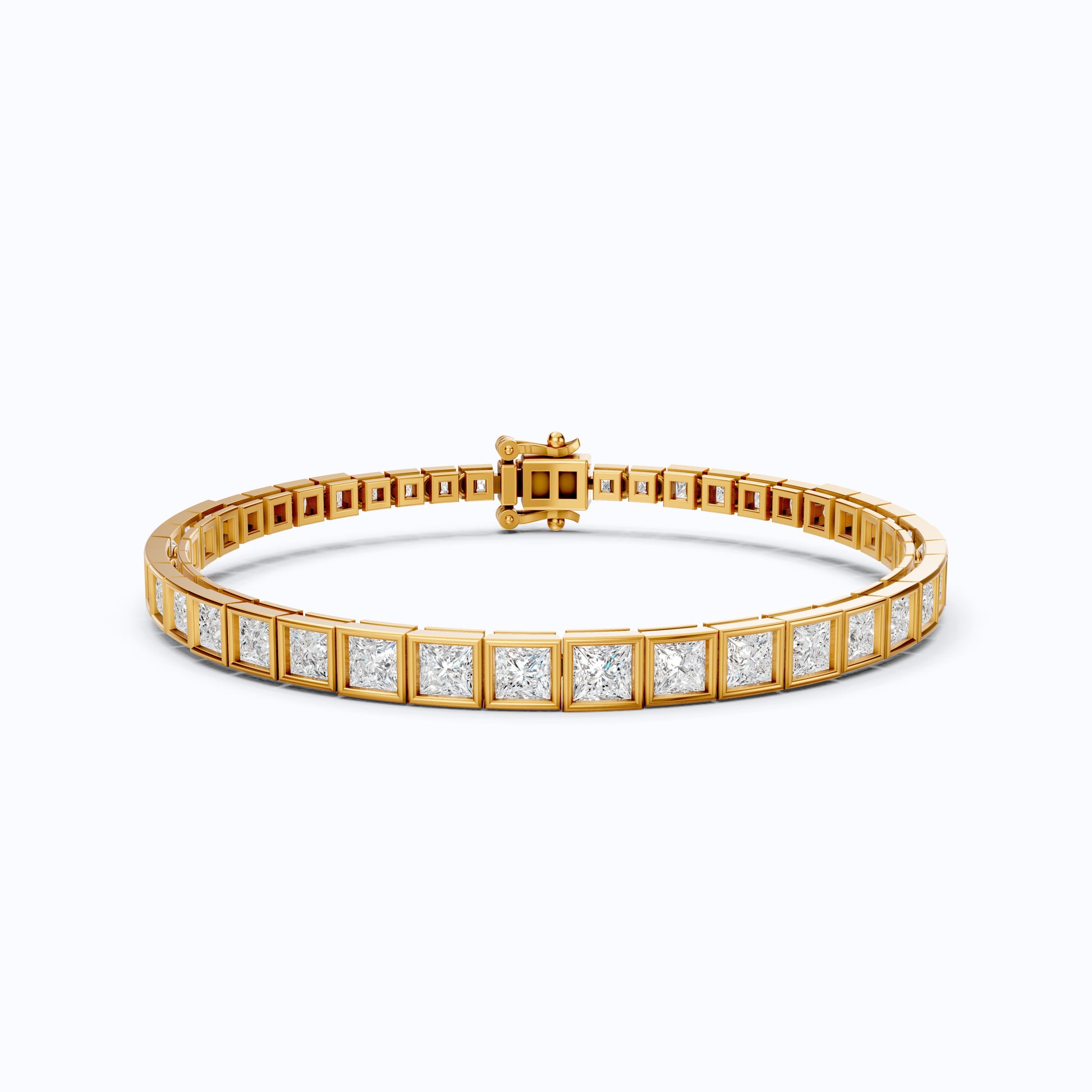 Princess Cut Lab Created Diamond Tennis Bracelet For Women