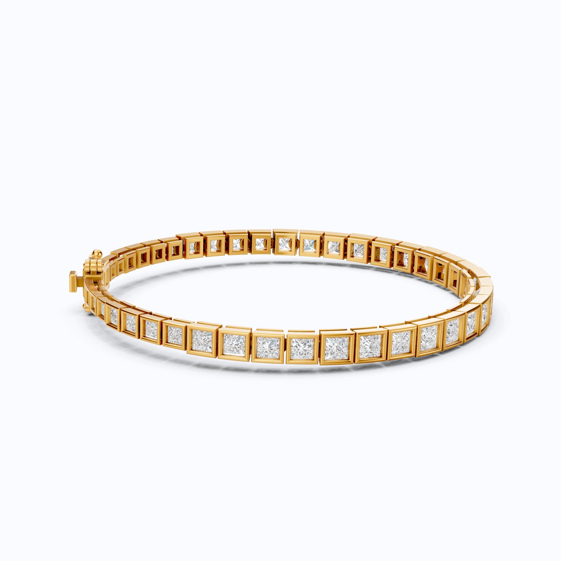 Princess Cut Lab Created Diamond Tennis Bracelet For Women