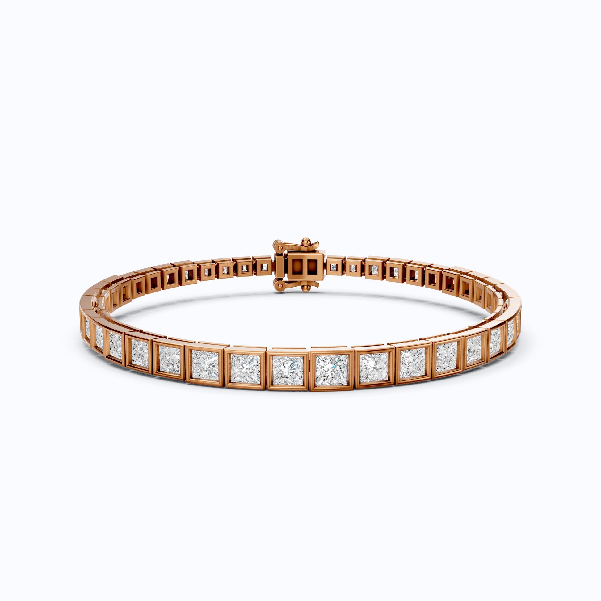 Princess Cut Lab Created Diamond Tennis Bracelet For Women