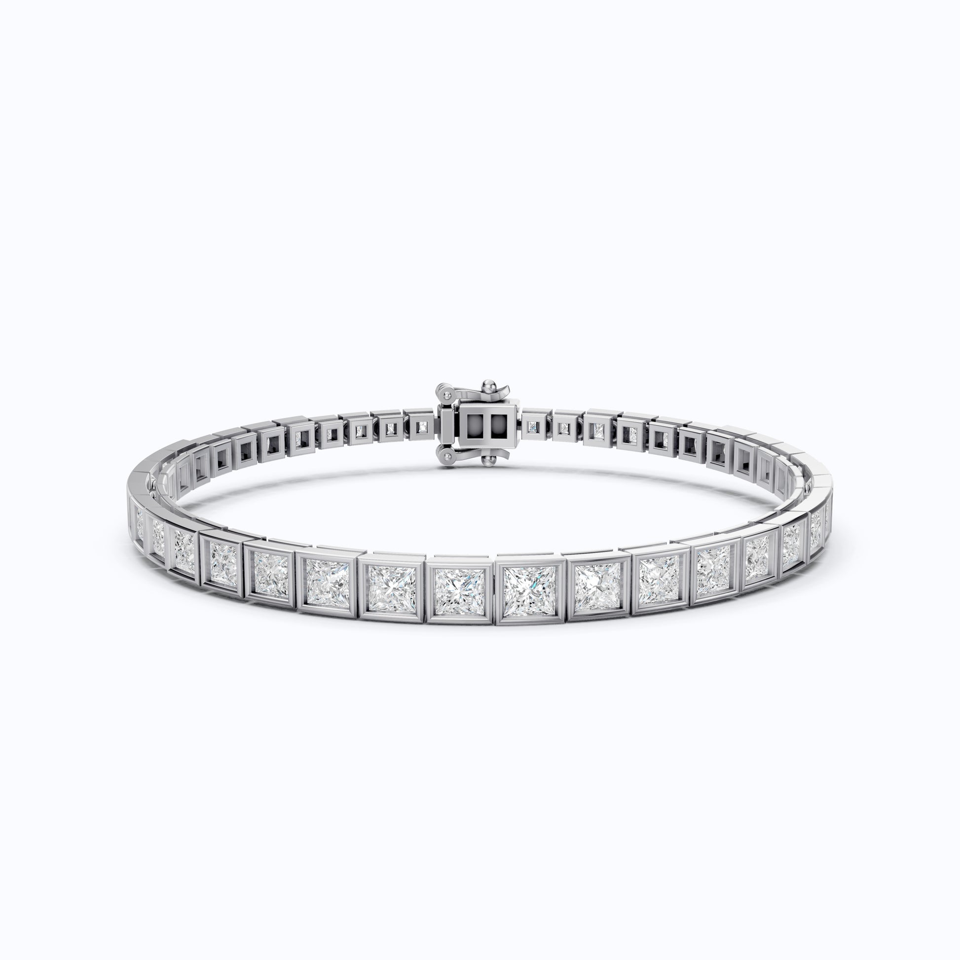 Princess Cut Lab Created Diamond Tennis Bracelet For Women