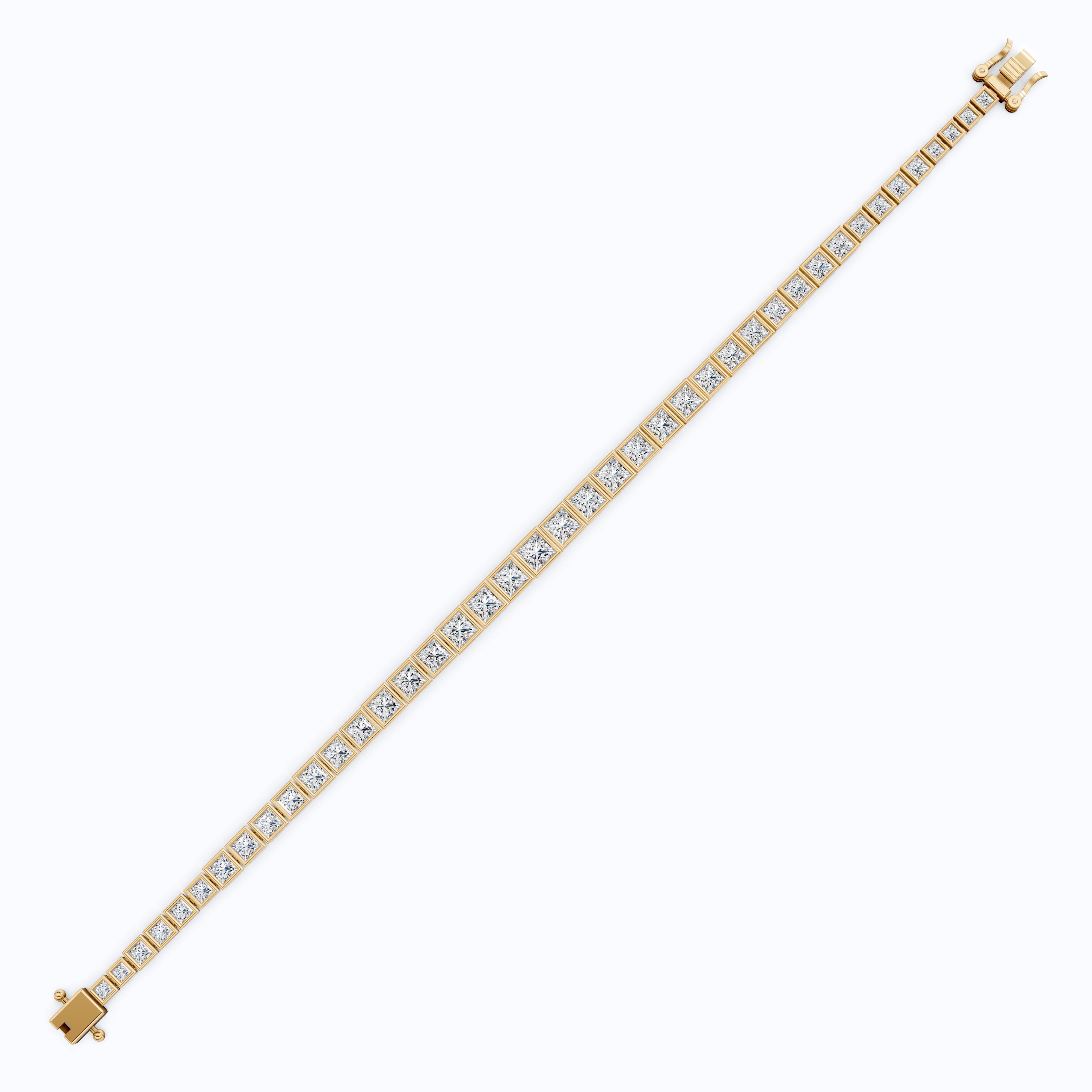 Princess Cut Lab Created Diamond Tennis Bracelet For Women