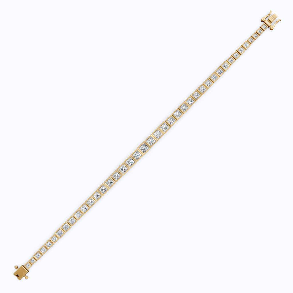 Princess Cut Lab Created Diamond Tennis Bracelet For Women