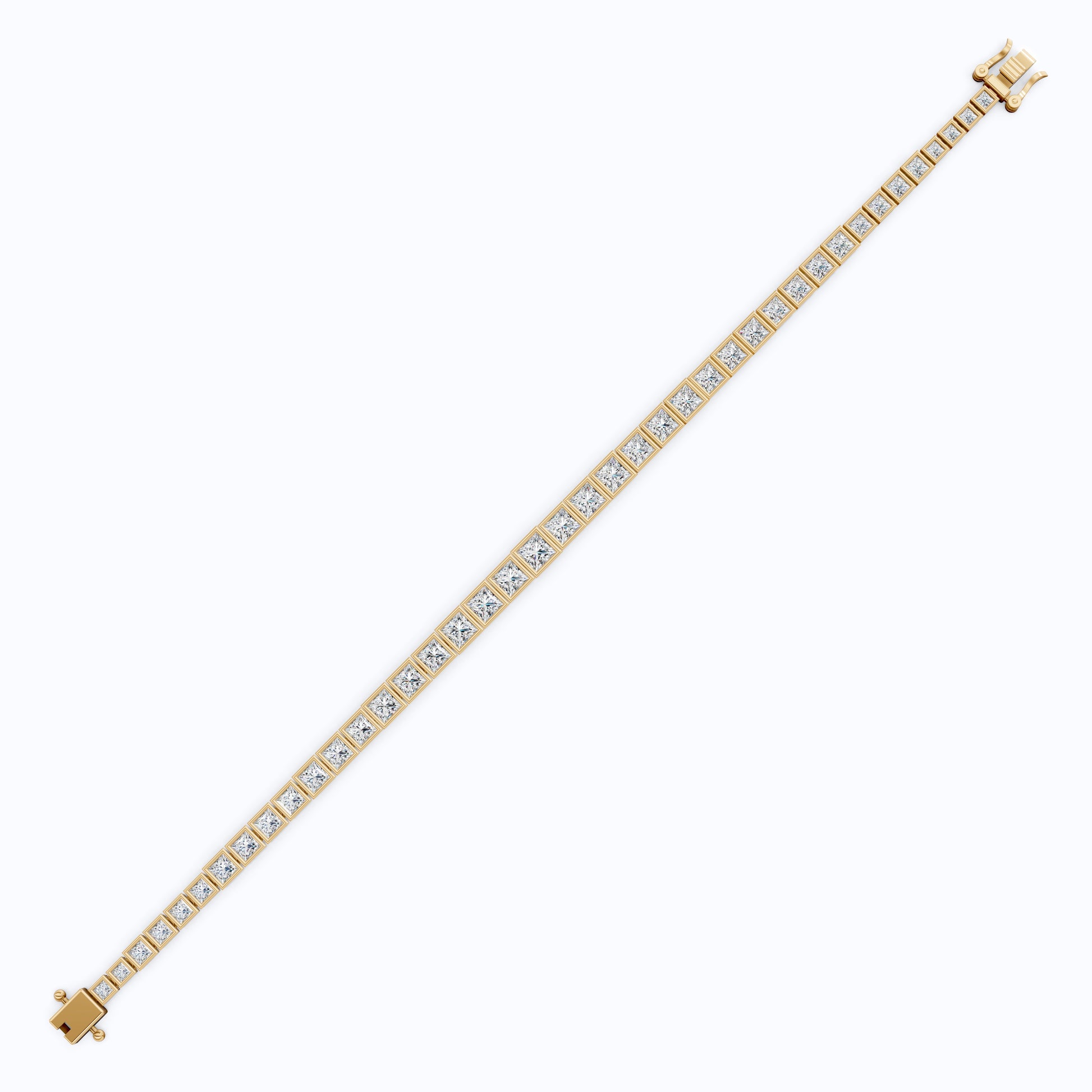 Princess Cut Lab Created Diamond Tennis Bracelet For Women