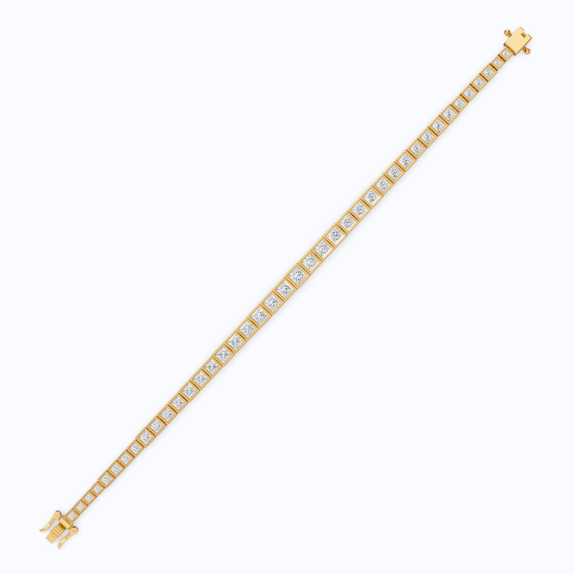 Princess Cut Lab Created Diamond Tennis Bracelet For Women