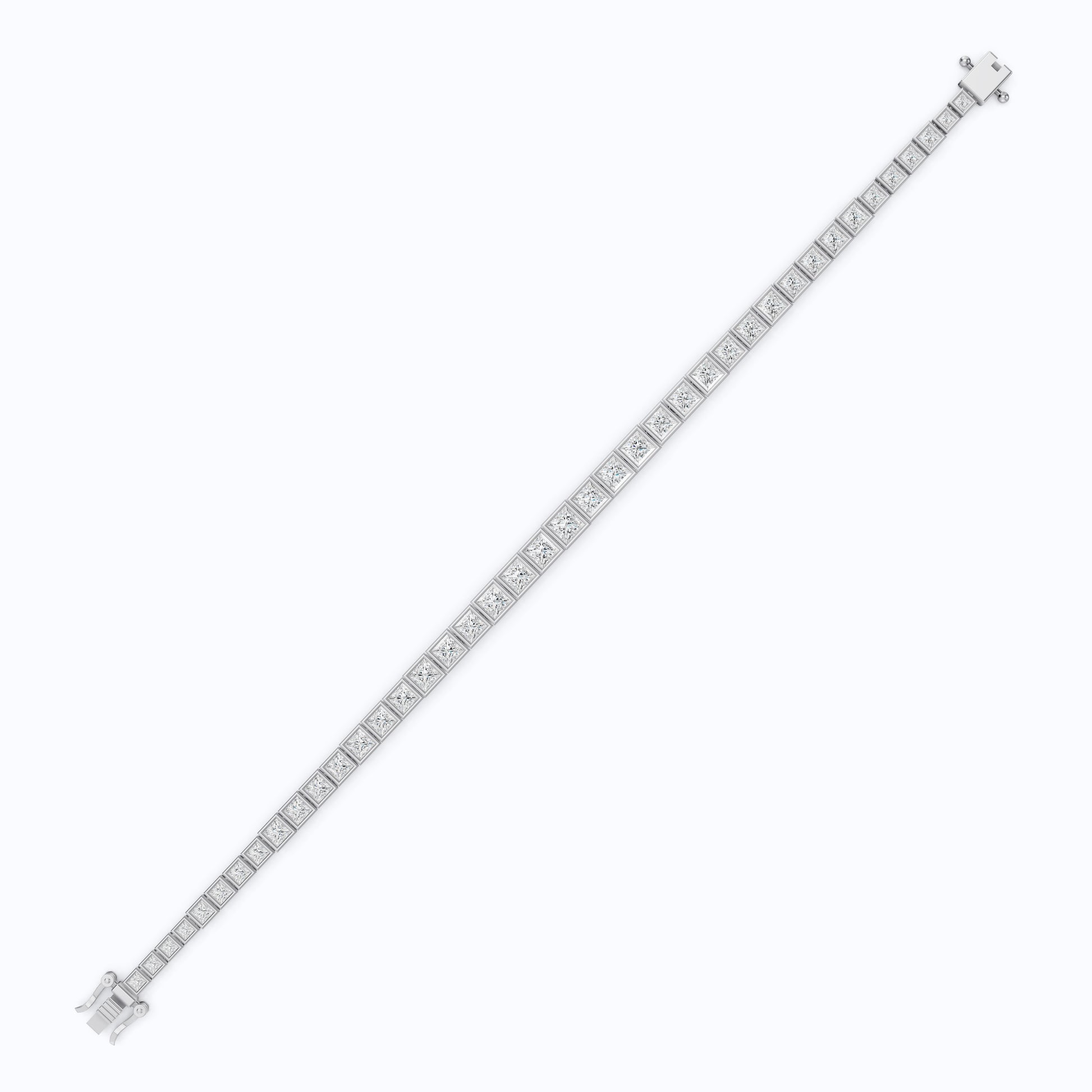 Princess Cut Lab Created Diamond Tennis Bracelet For Women