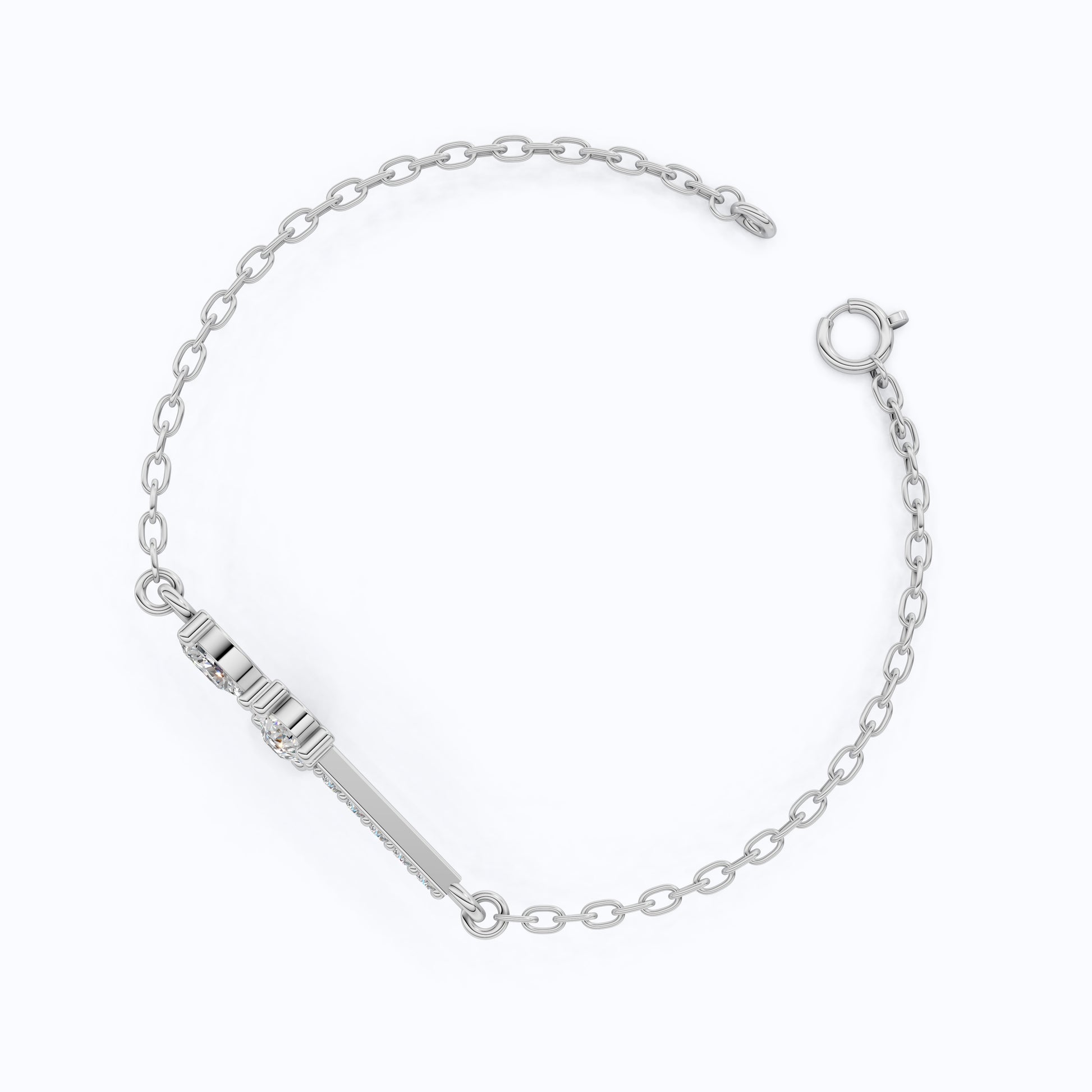 Modern Religious Cross Chain Bracelet with 14K Solid Gold, 0.75 TCW Pear Cut Lab Created Diamonds, Bridal Jewelry, Wedding Gift For Her