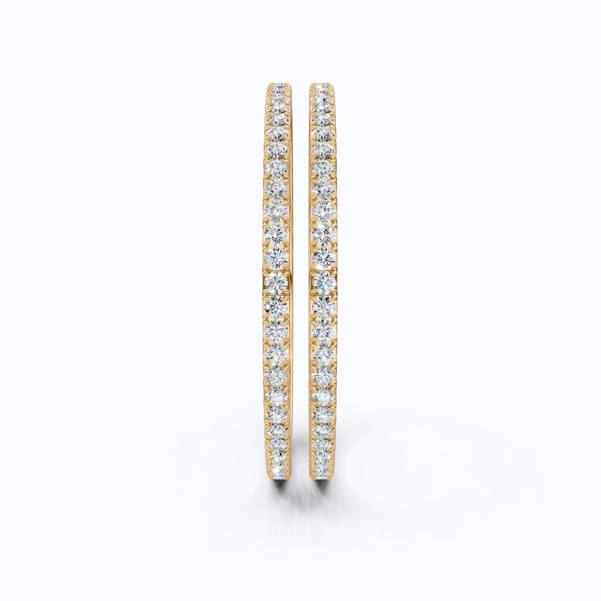 3.50 MM Round Cut Pair Of Solitaire Wedding Bangles For Women