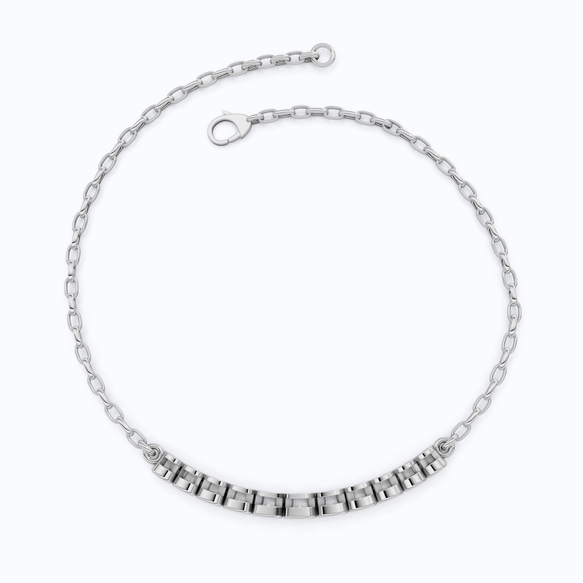 Graduated Round Bezel Set Diamond Chain Bracelet in Lab Grown Diamond - 14k Solid Gold, Everyday Luxury Jewelry, Handmade Jewelry