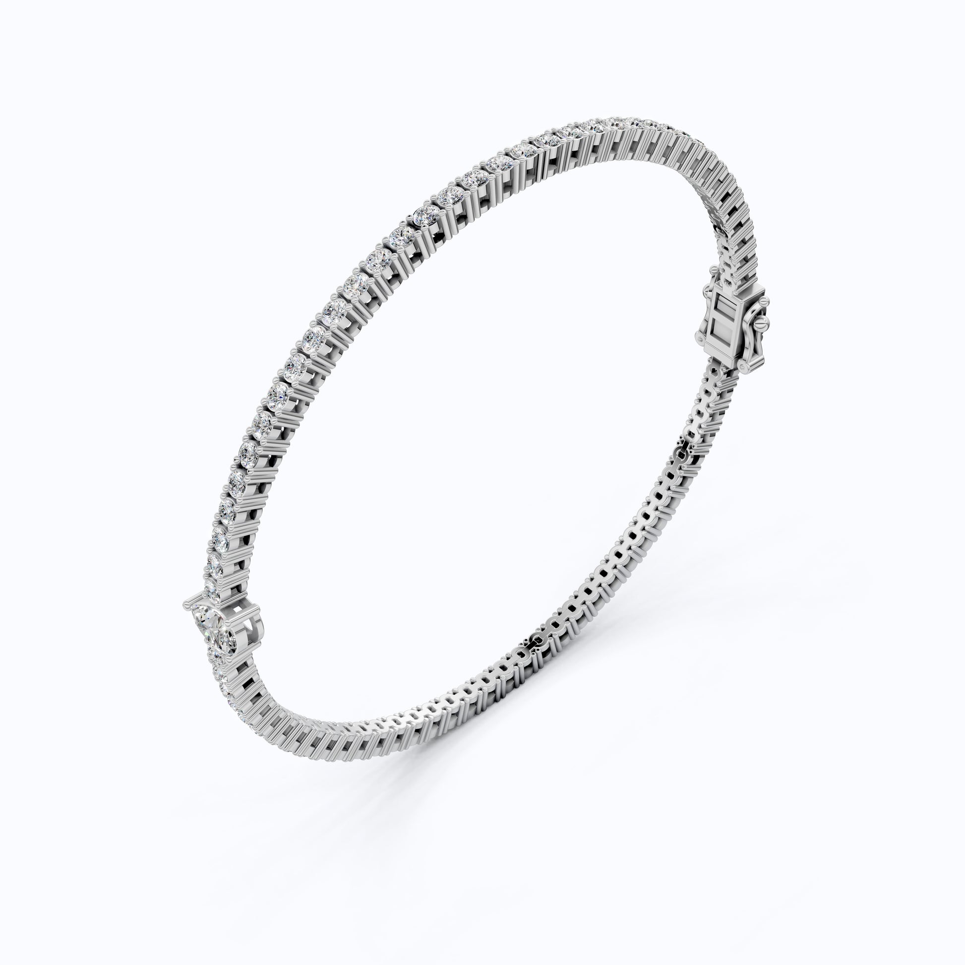 Teardrop Center Tennis Bracelet in 14k Solid Gold,  0.50 CT Pear Cut Lab Grown Diamond Bracelet, Bridal Jewelry Gift