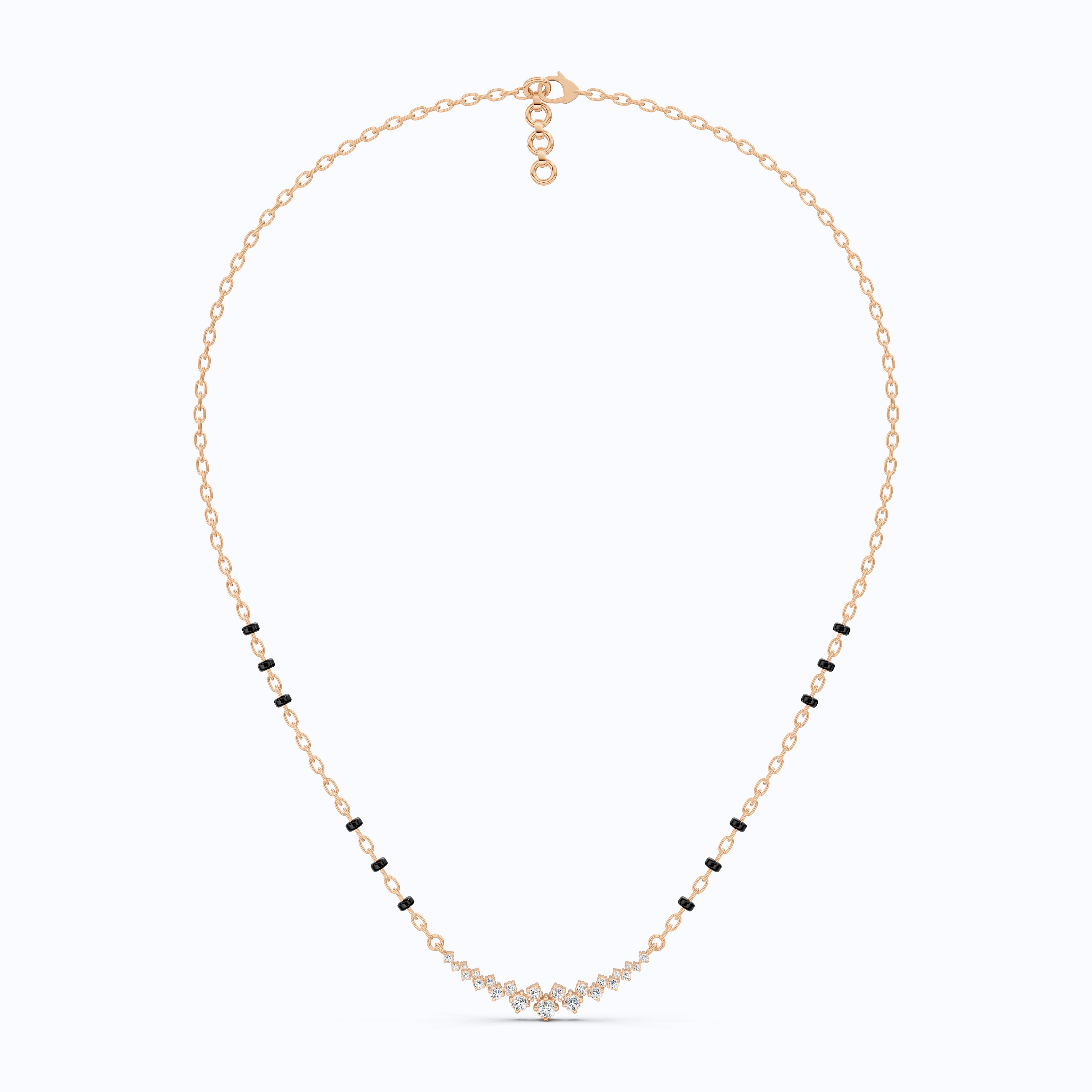Round Cut Floating Diamond Pendant Necklace For Women, Anniversary Gift