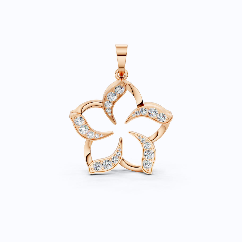 Unique Floral Wedding Pendant For Women, Everyday Jewelry