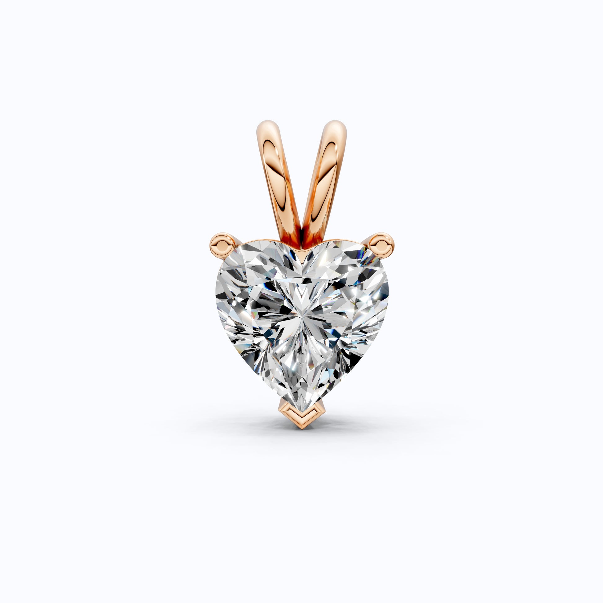 Heart Cut Solitaire Wedding Pendant in Lab Grown Diamond – 14k Gold or Sterling Silver Pendant Gift for Her, Bridal Jewelry, Anniversary Gift