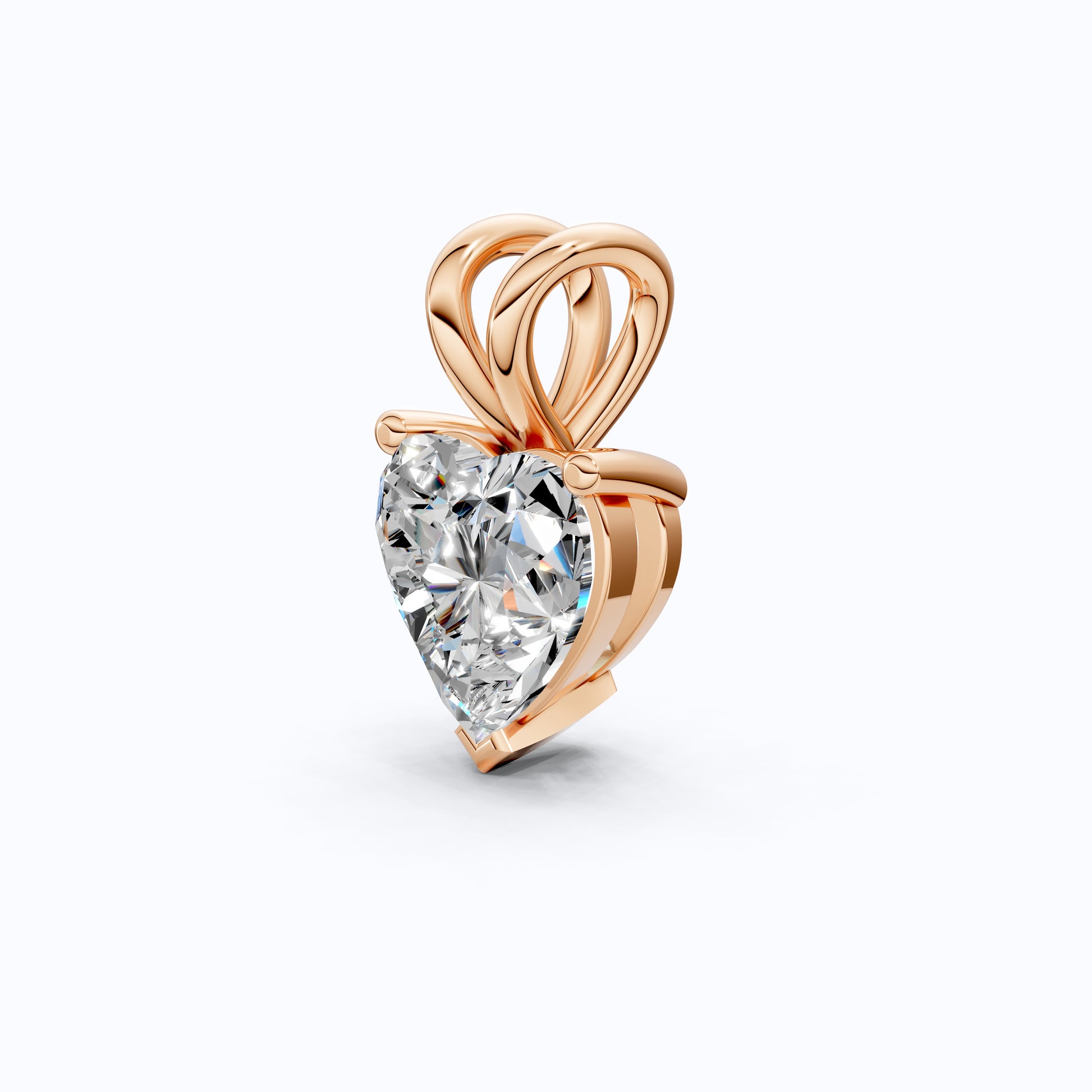 Heart Cut Solitaire Wedding Pendant in Lab Grown Diamond – 14k Gold or Sterling Silver Pendant Gift for Her, Bridal Jewelry, Anniversary Gift
