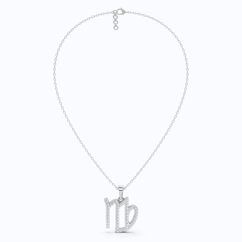 Virgo Zodiac Sign Charm Pendant, Birthday Gift For Women, Dainty Astrology Gift