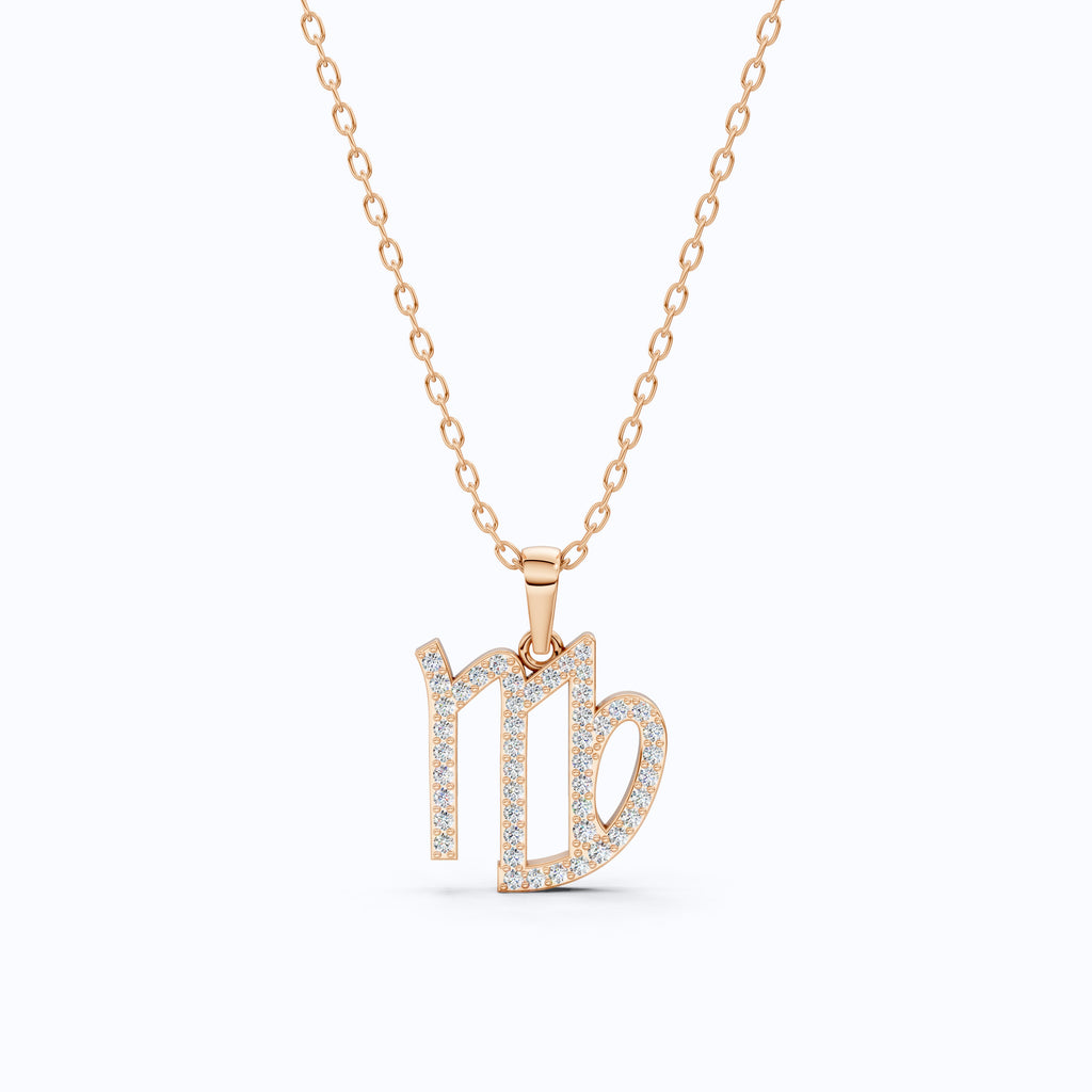 Virgo Zodiac Sign Charm Pendant, Birthday Gift For Women, Dainty Astrology Gift