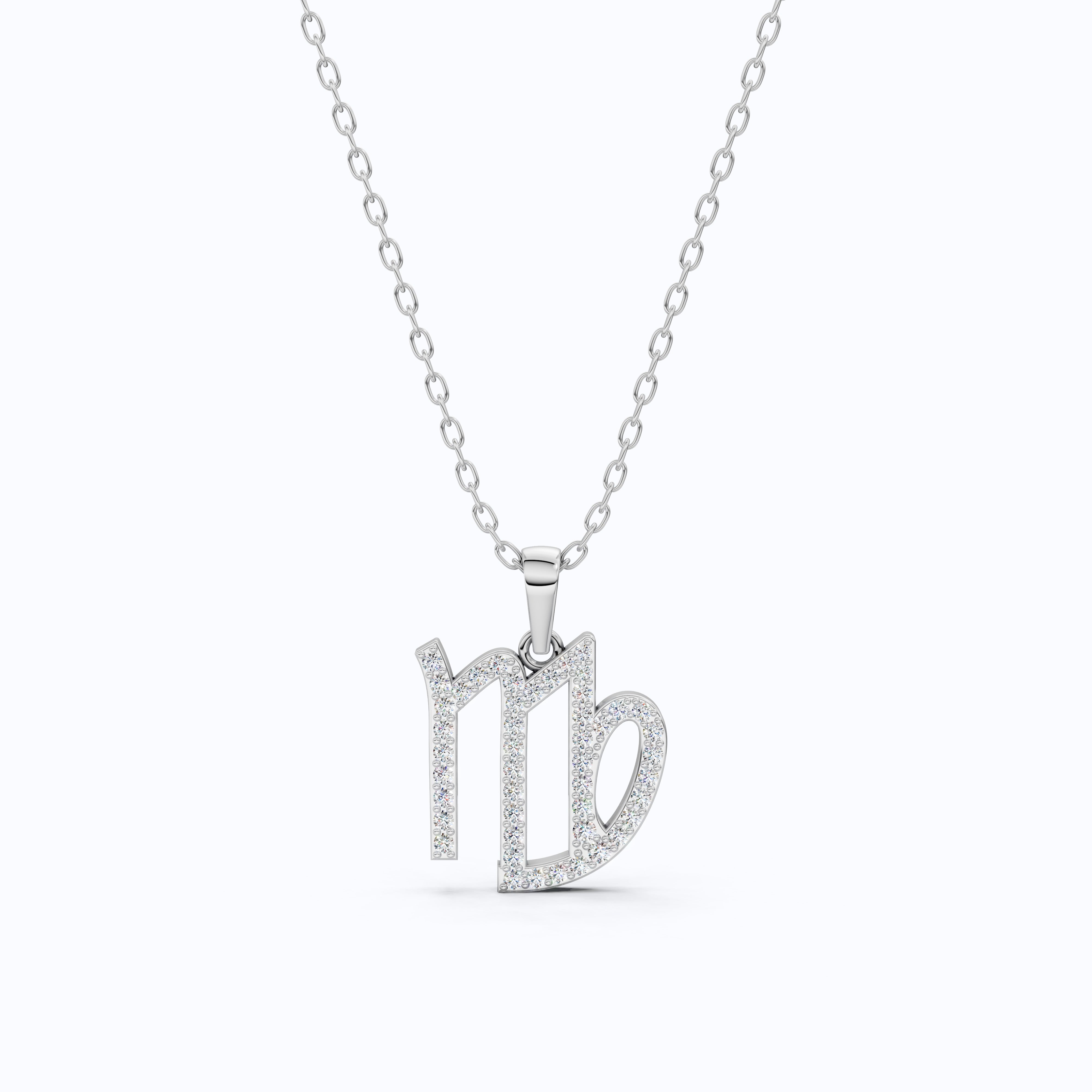 Virgo Zodiac Sign Charm Pendant, Birthday Gift For Women, Dainty Astrology Gift