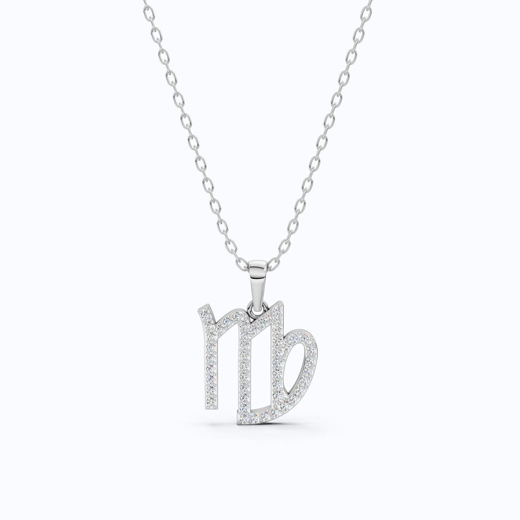 Virgo Zodiac Sign Charm Pendant, Birthday Gift For Women, Dainty Astrology Gift