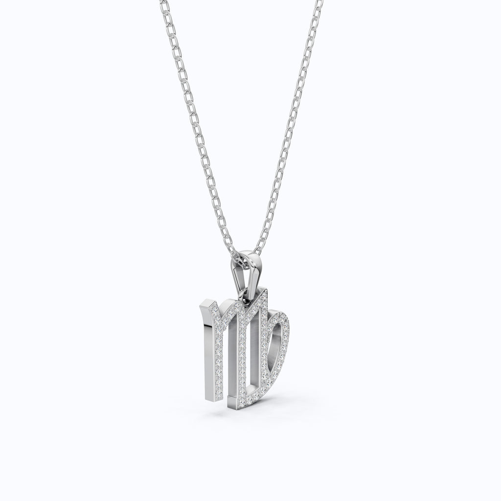 Virgo Zodiac Sign Charm Pendant, Birthday Gift For Women, Dainty Astrology Gift