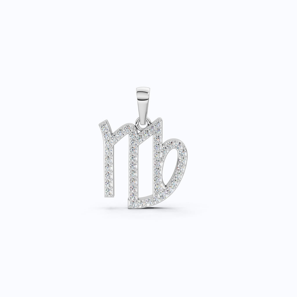 Virgo Zodiac Sign Charm Pendant, Birthday Gift For Women, Dainty Astrology Gift