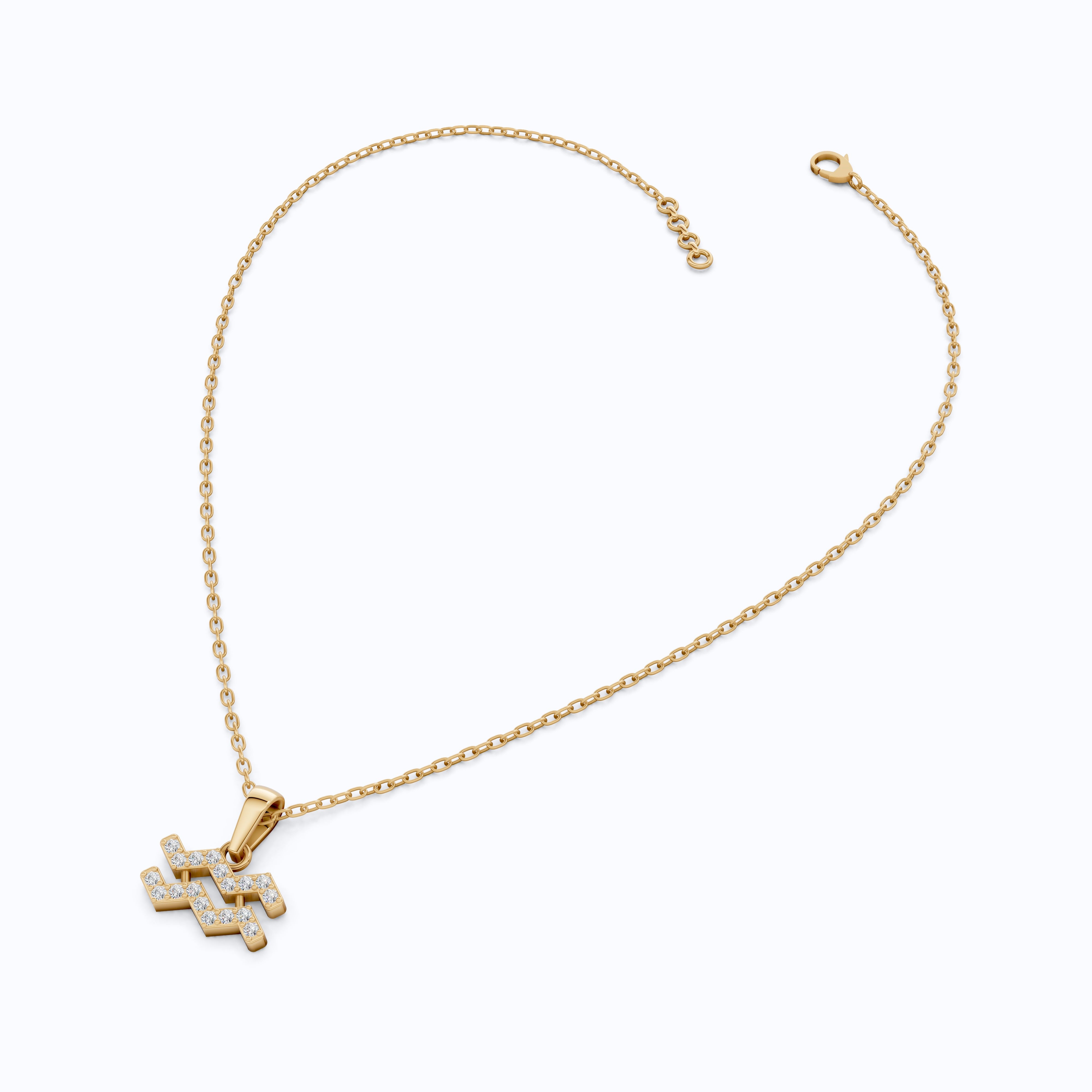 Astrology Aquarius Zodiac Sign Pendant in 14K Solid Gold, Horoscope Gift Jewelry, Wedding Pendant for Her