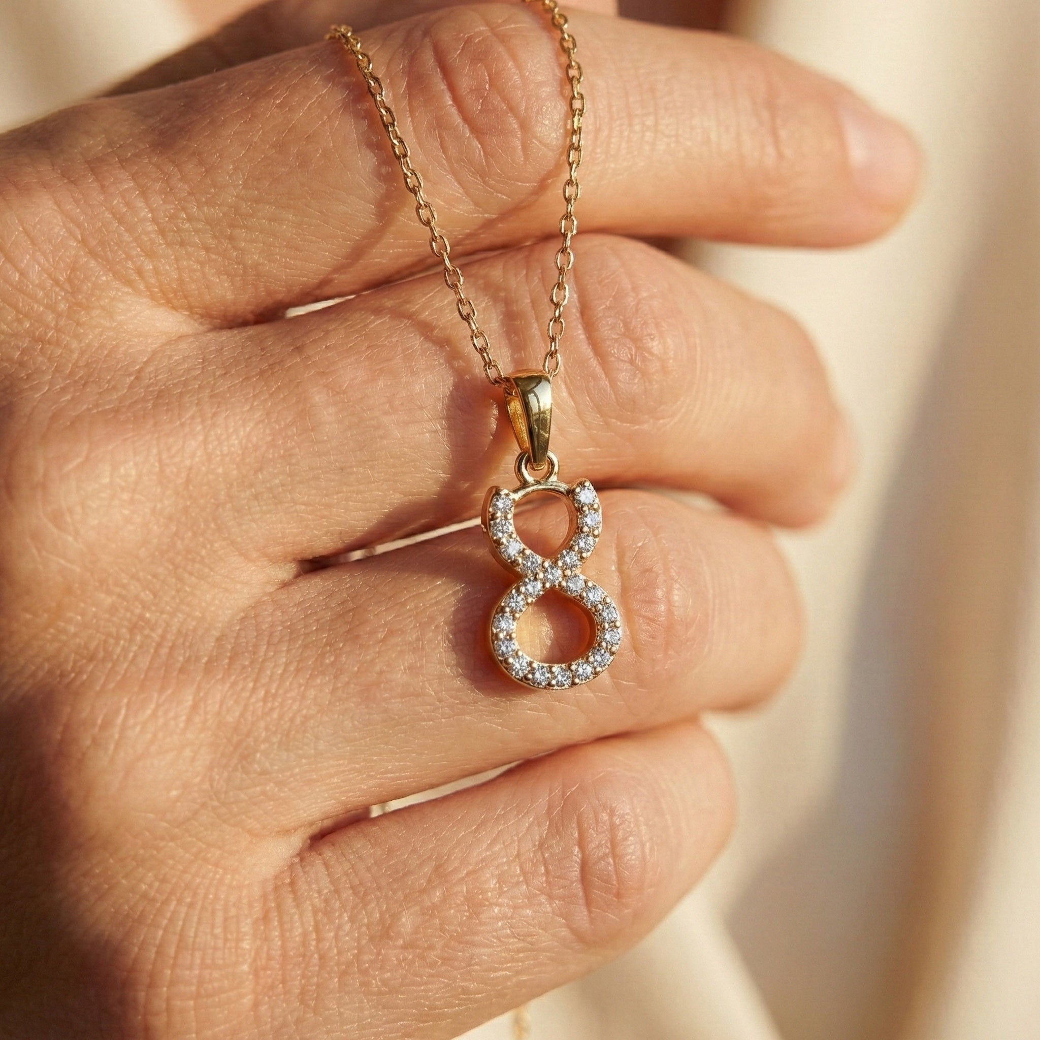 Taurus Horoscope Pendant in 14K Yellow Gold, Lab Diamond Jewelry, Celestial Gift for Her, Zodiac Jewelry