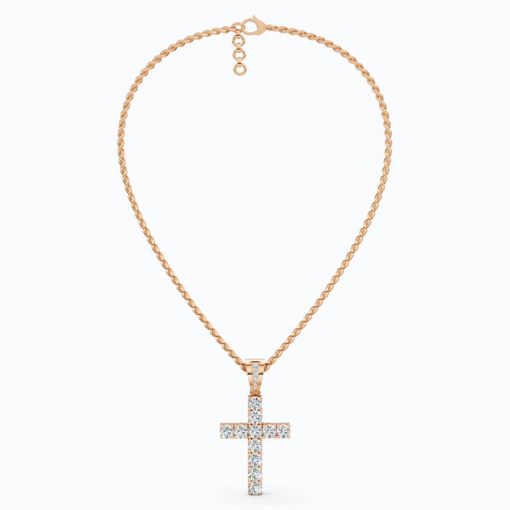 Jesus Christ Cross Diamond Hip-Hop Pendant, Iced Out Jewelry