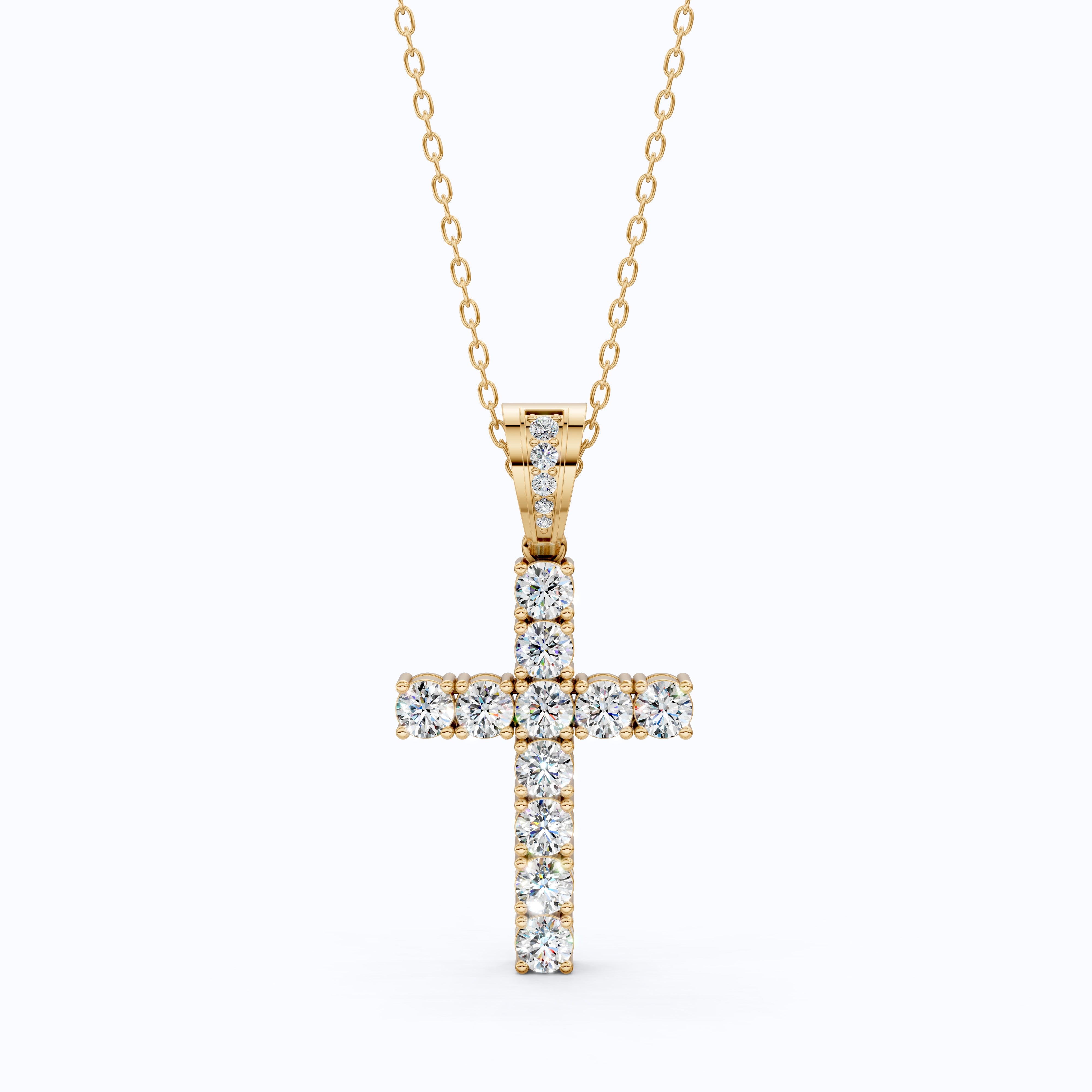 Jesus Christ Cross Diamond Hip-Hop Pendant, Iced Out Jewelry