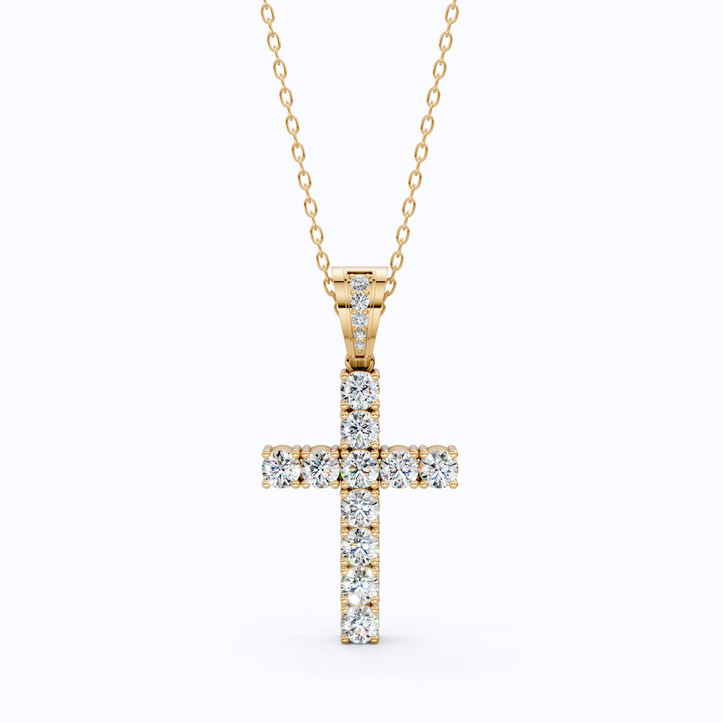 Jesus Christ Cross Diamond Hip-Hop Pendant, Iced Out Jewelry