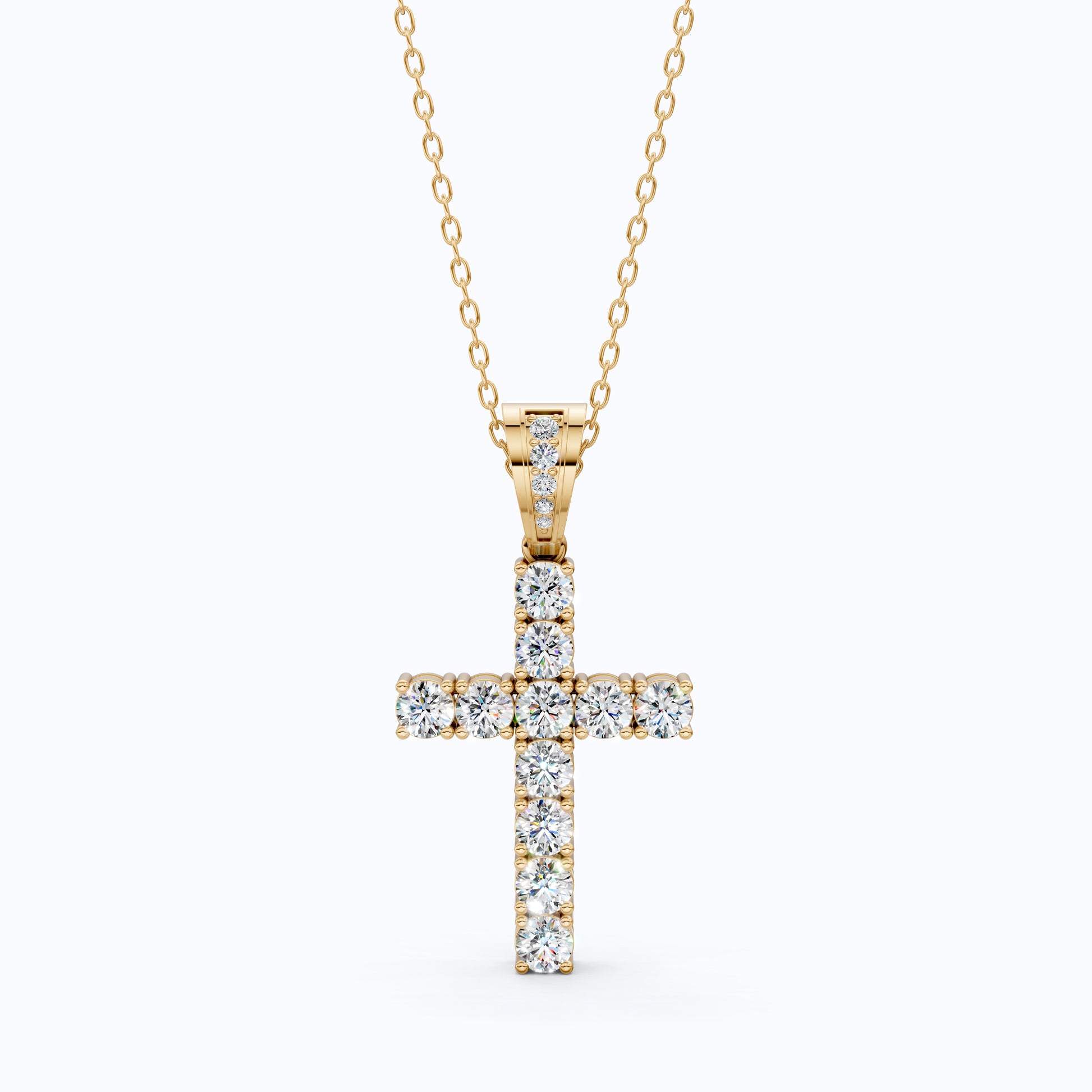 Jesus Christ Cross Diamond Hip-Hop Pendant, Iced Out Jewelry