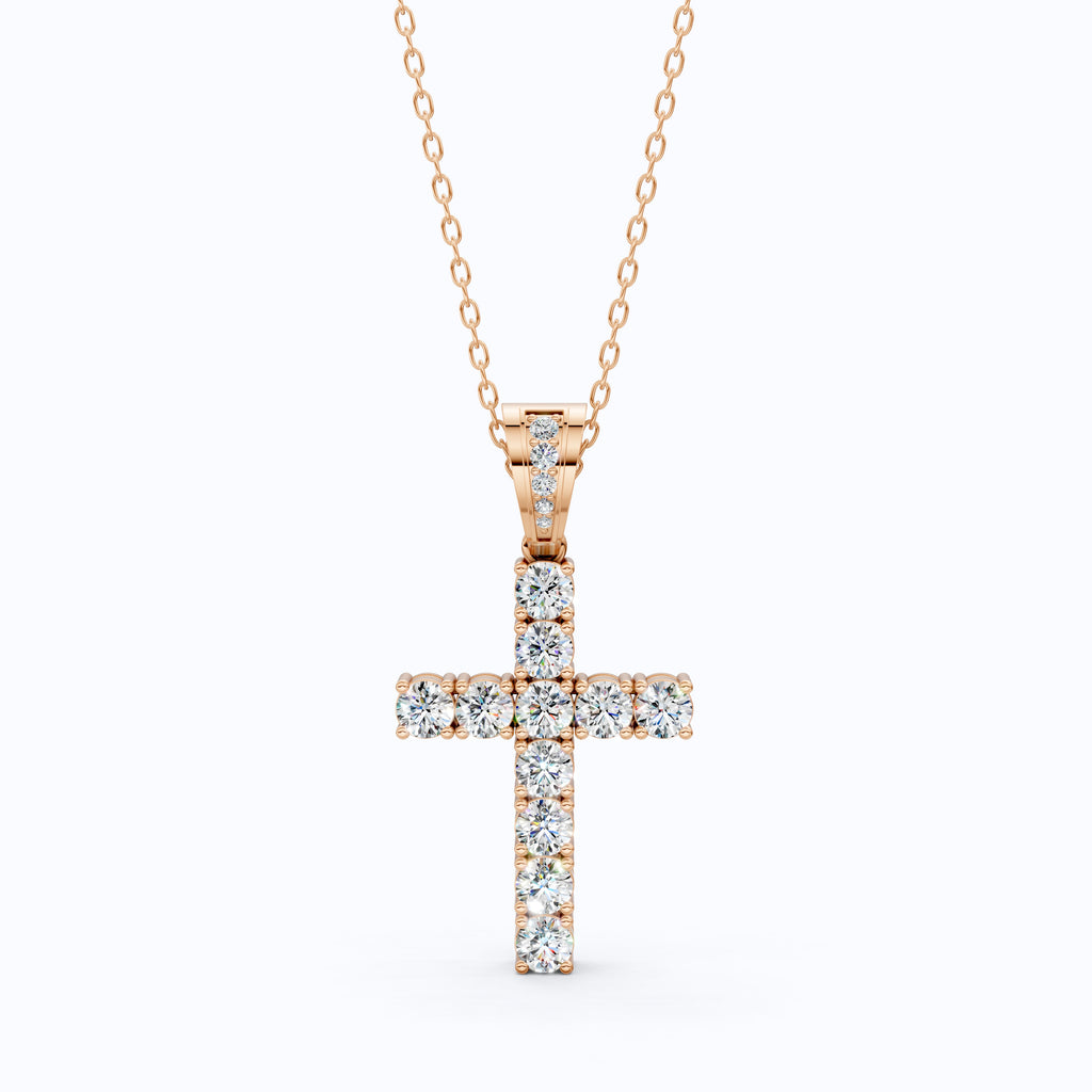 Jesus Christ Cross Diamond Hip-Hop Pendant, Iced Out Jewelry