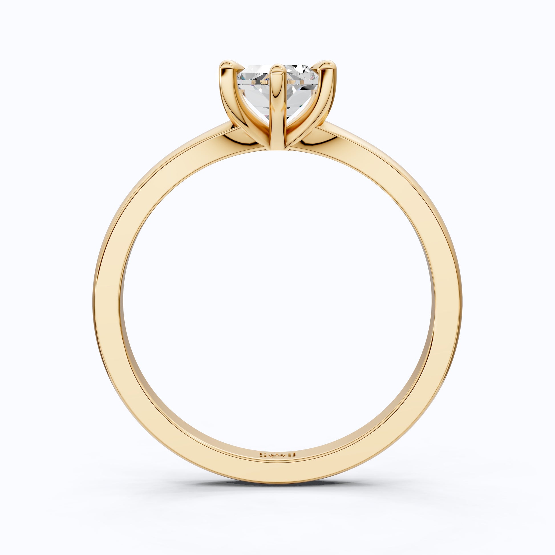Unique Six Prong Solitaire Engagement Ring in 14k Solid Gold, 1.00 CT Dutch Marquise Cut Lab Created Diamond, Promise Ring, Gift for Women