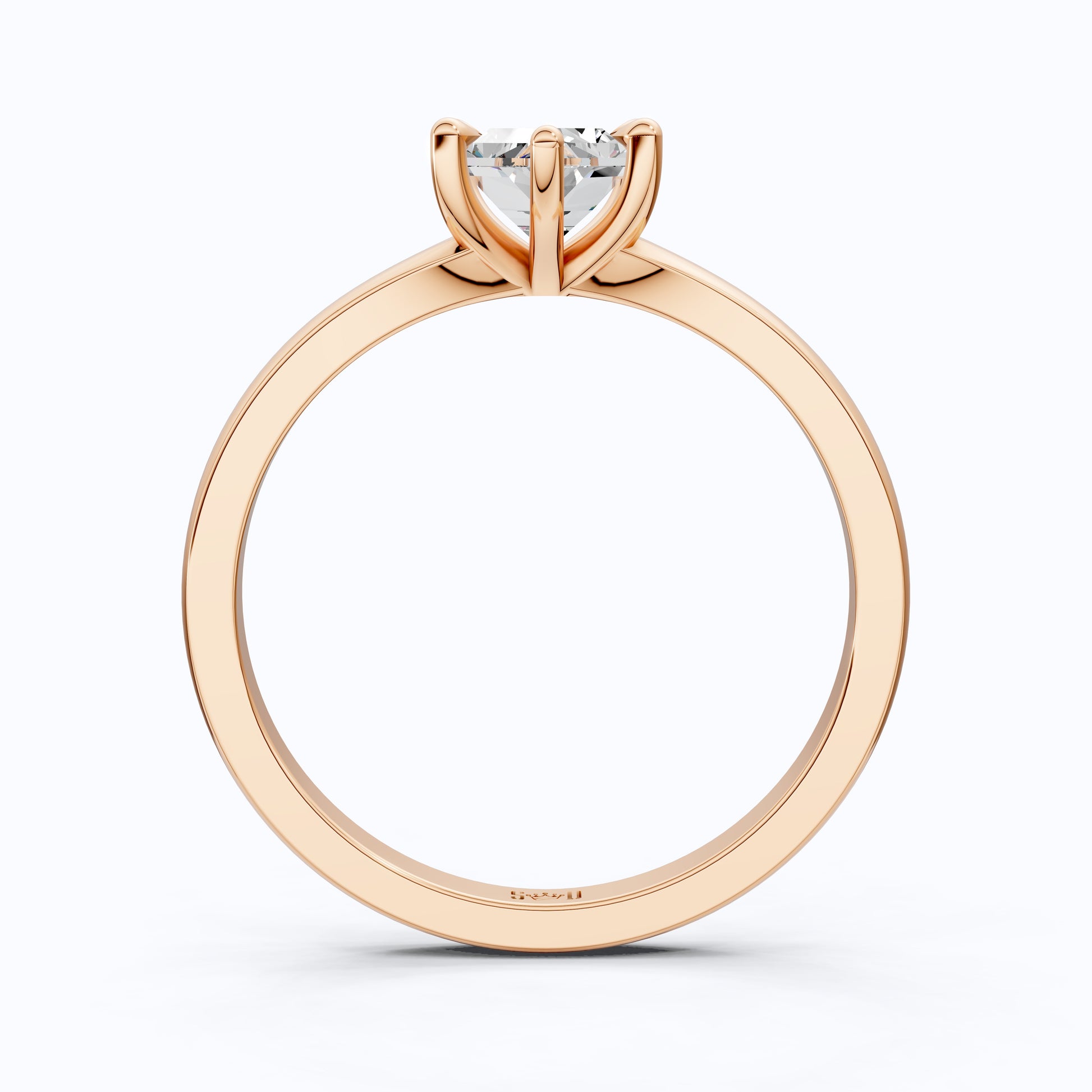 Unique Six Prong Solitaire Engagement Ring in 14k Solid Gold, 1.00 CT Dutch Marquise Cut Lab Created Diamond, Promise Ring, Gift for Women