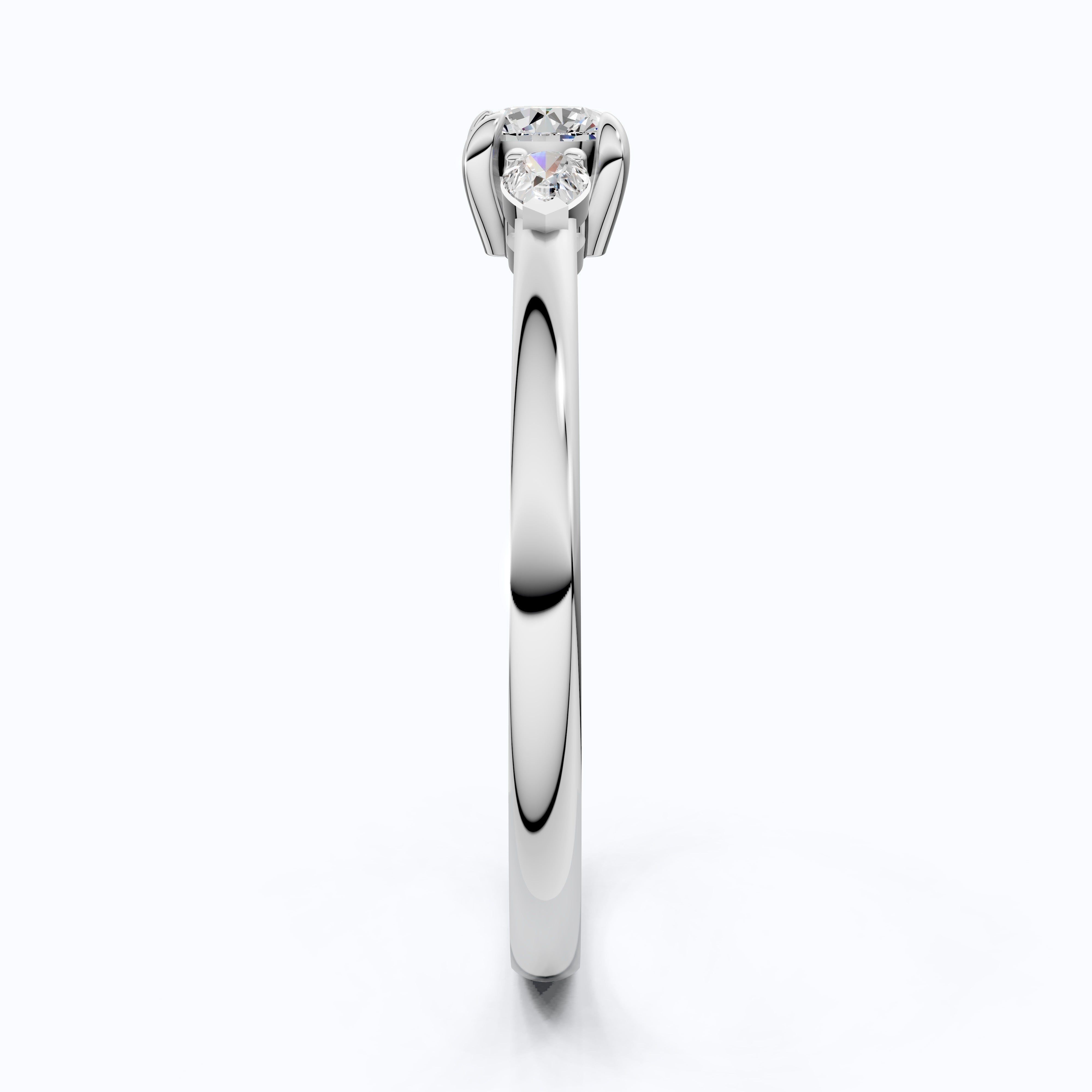 Pear/Round Cut Simple Stacker Wedding Ring, Anniversary Gift