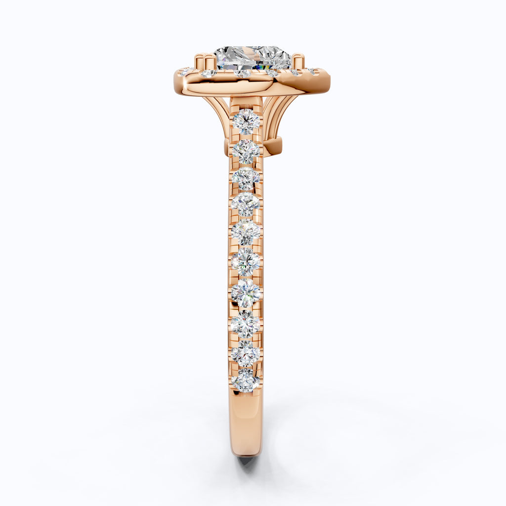 Heart Cut Halo Pave Anniversary Ring For Wife Perfect Innovation